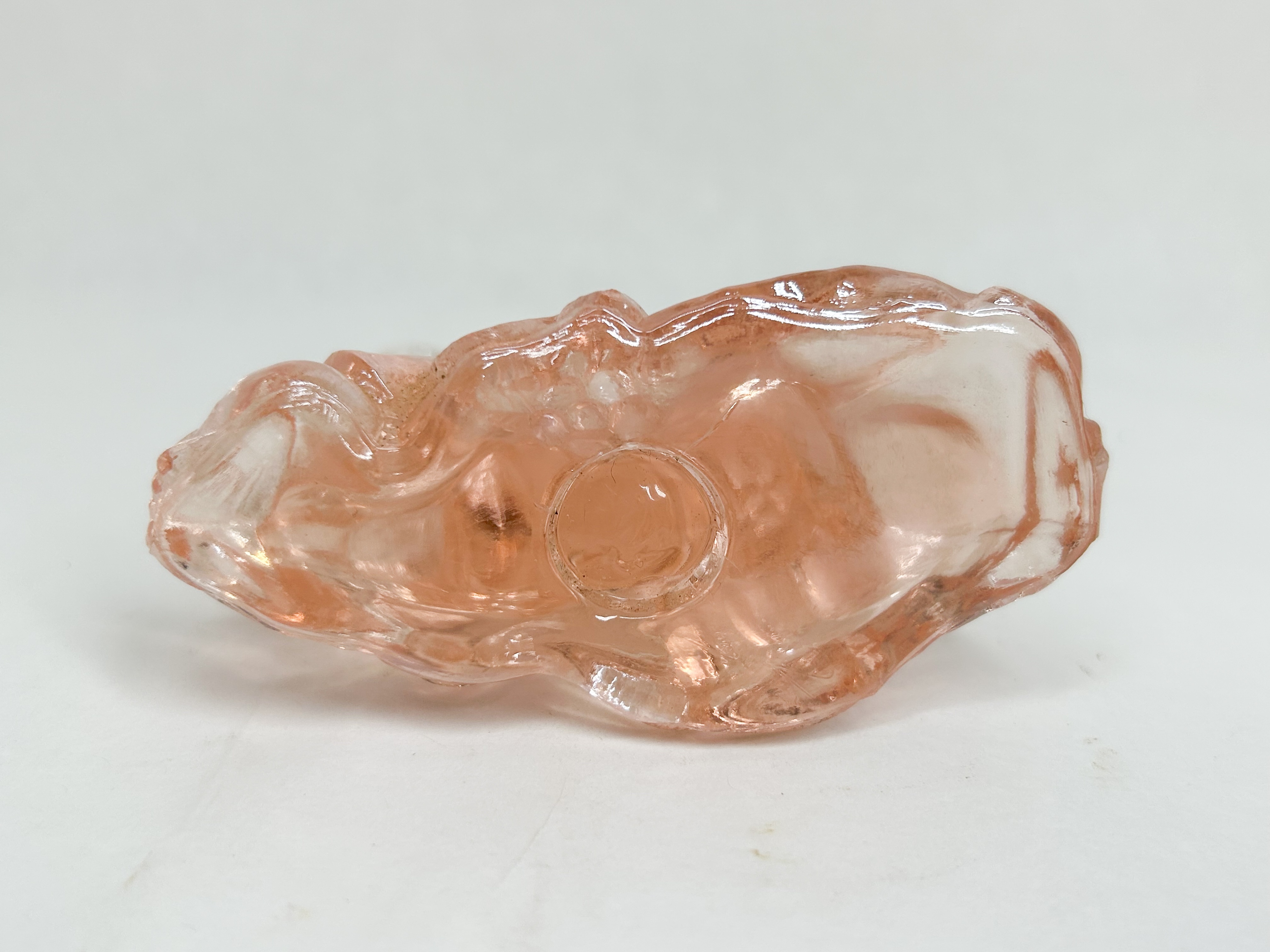 IRIDESCENT GLASS MICE PINK