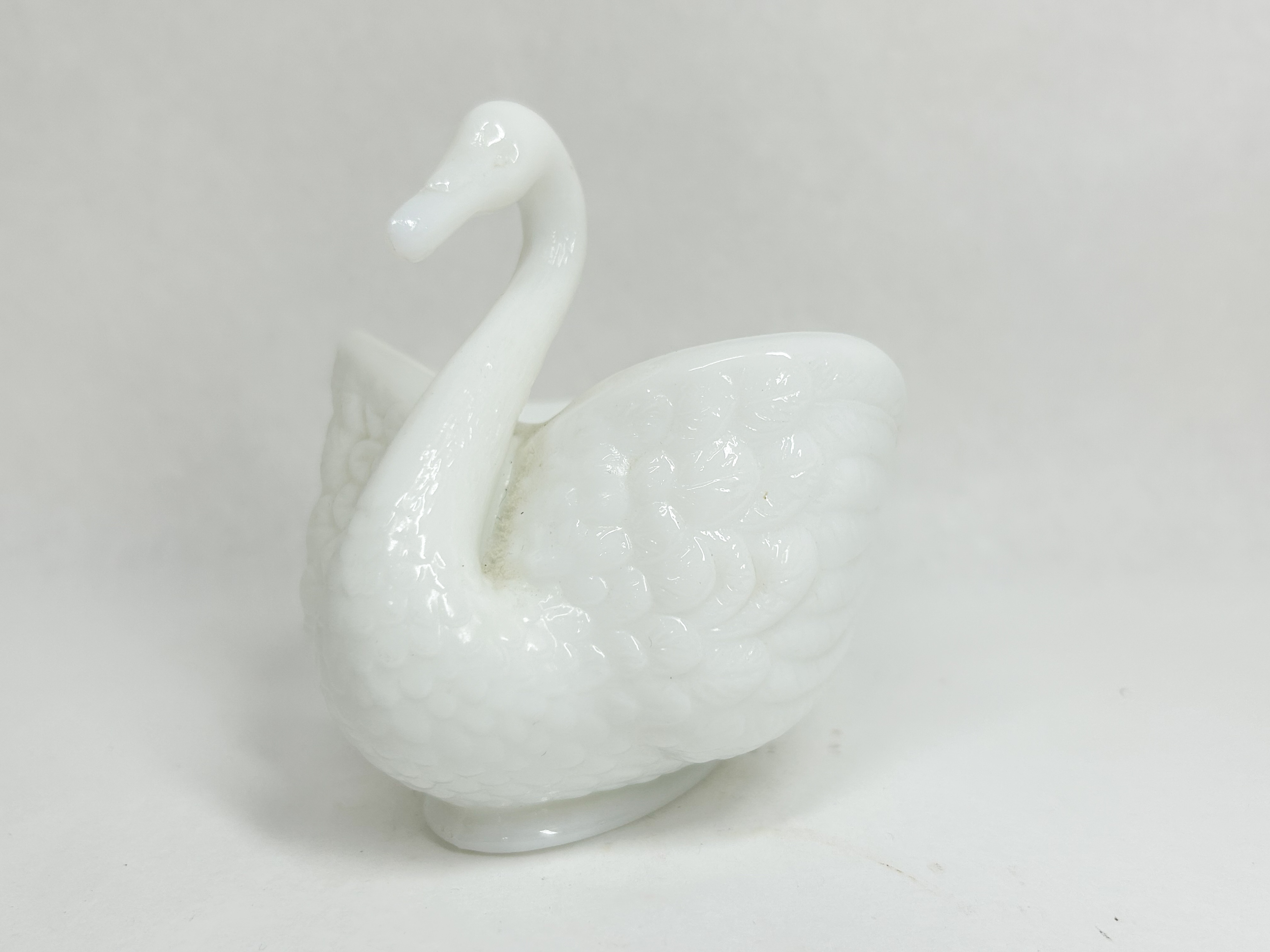 IMPERIAL MILK GLASS SWAN BOWL