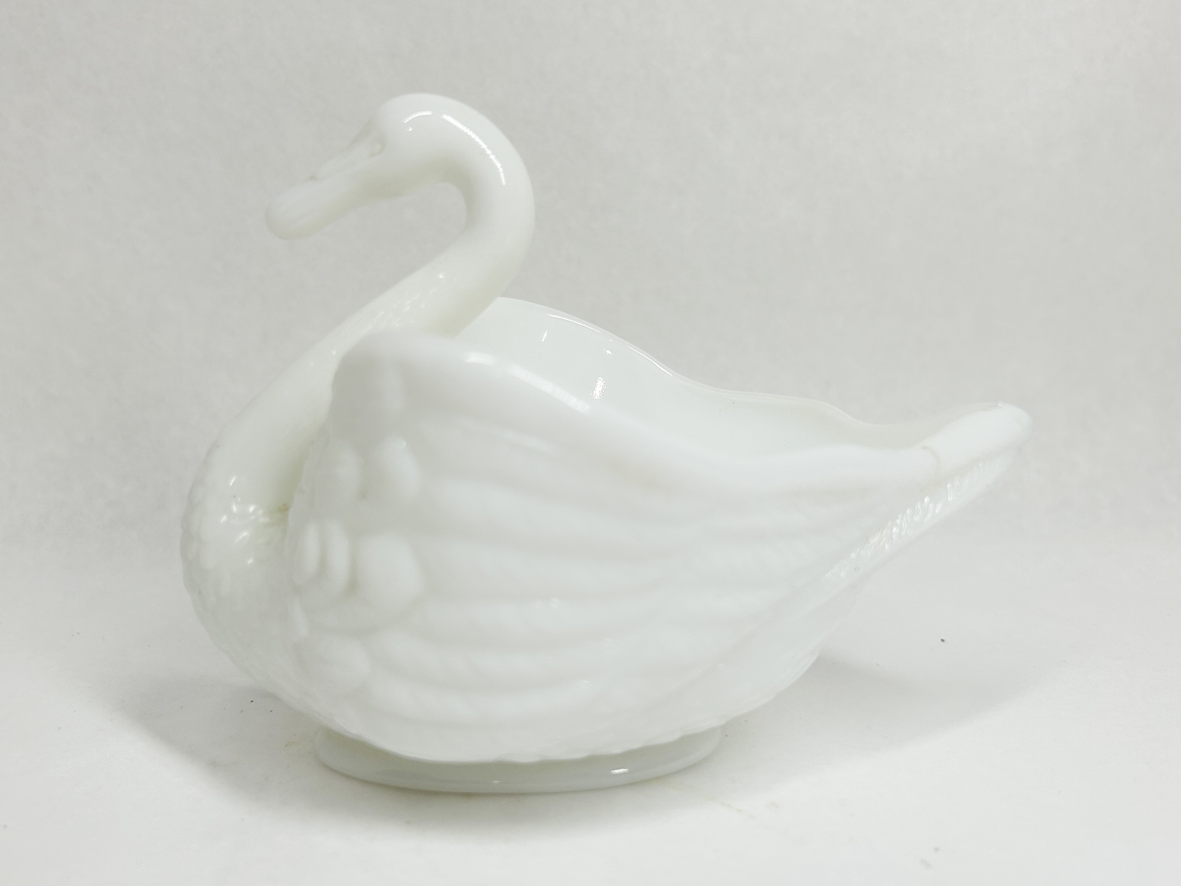 IMPERIAL MILK GLASS SWAN BOWL