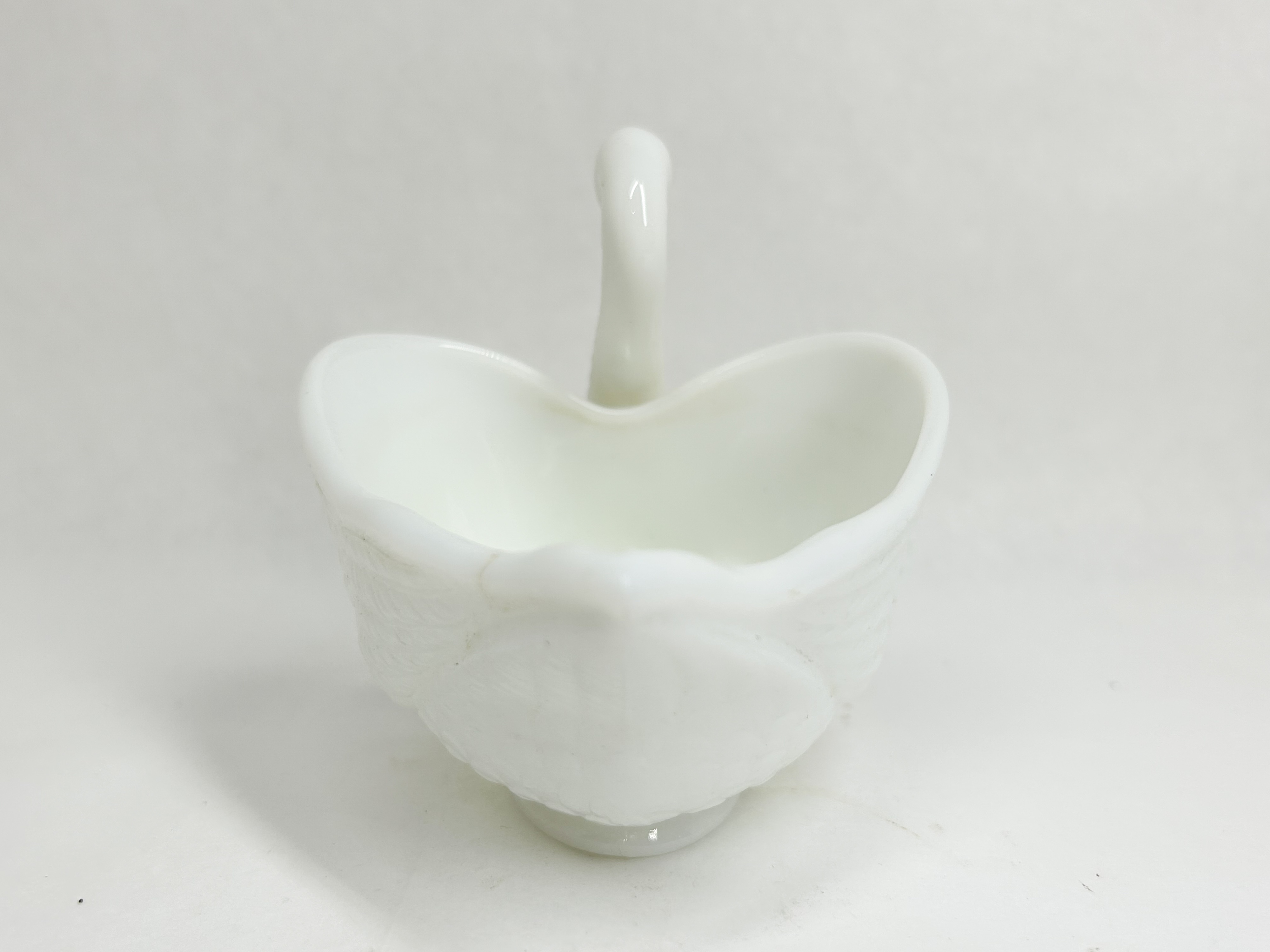 IMPERIAL MILK GLASS SWAN BOWL