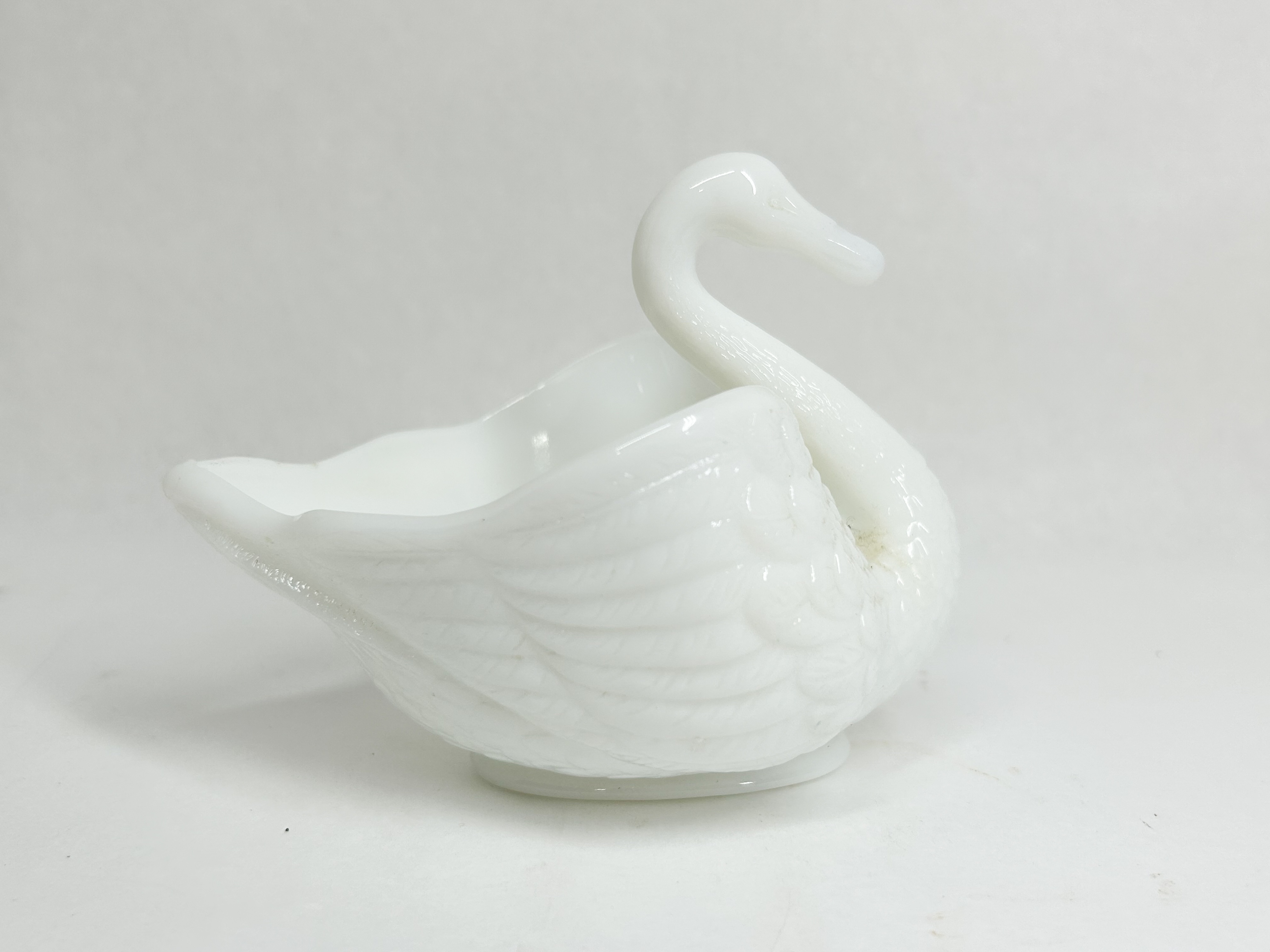 IMPERIAL MILK GLASS SWAN BOWL