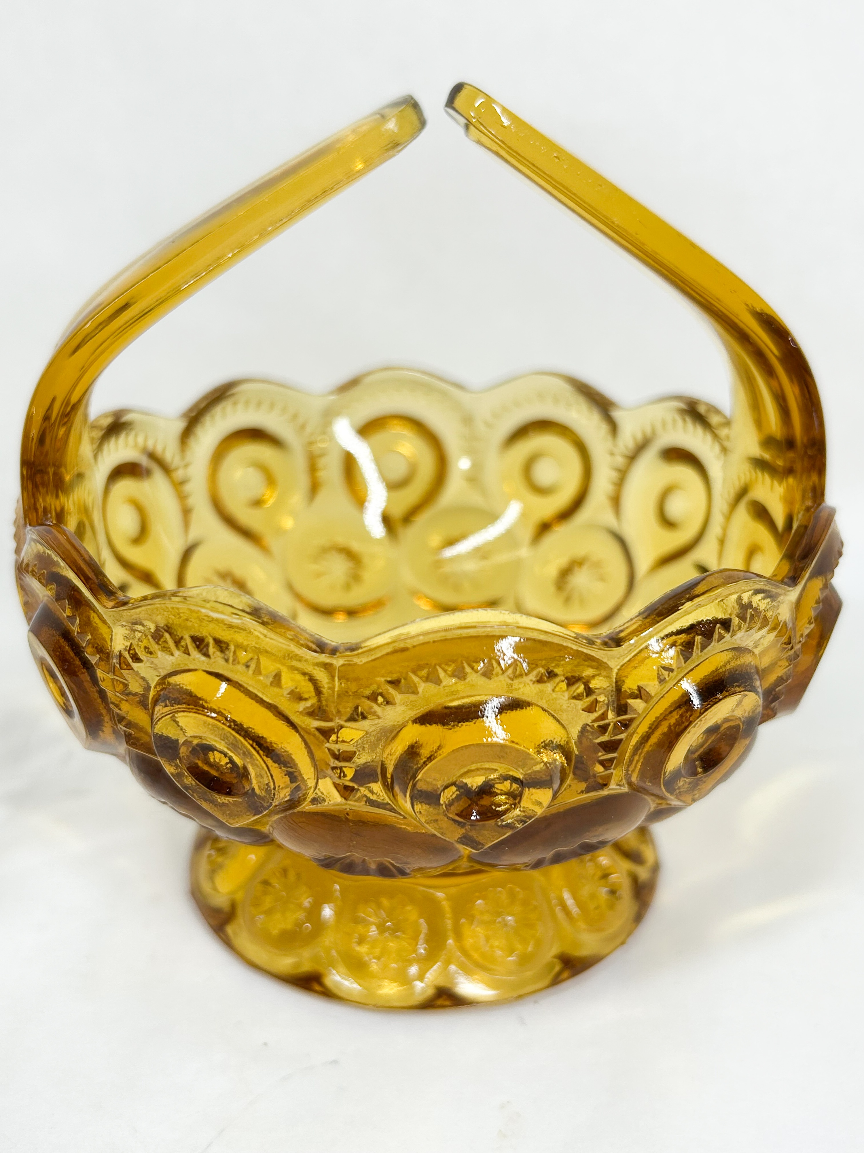 TWO MOON AND STAR PATTERN GLASS ITEMS