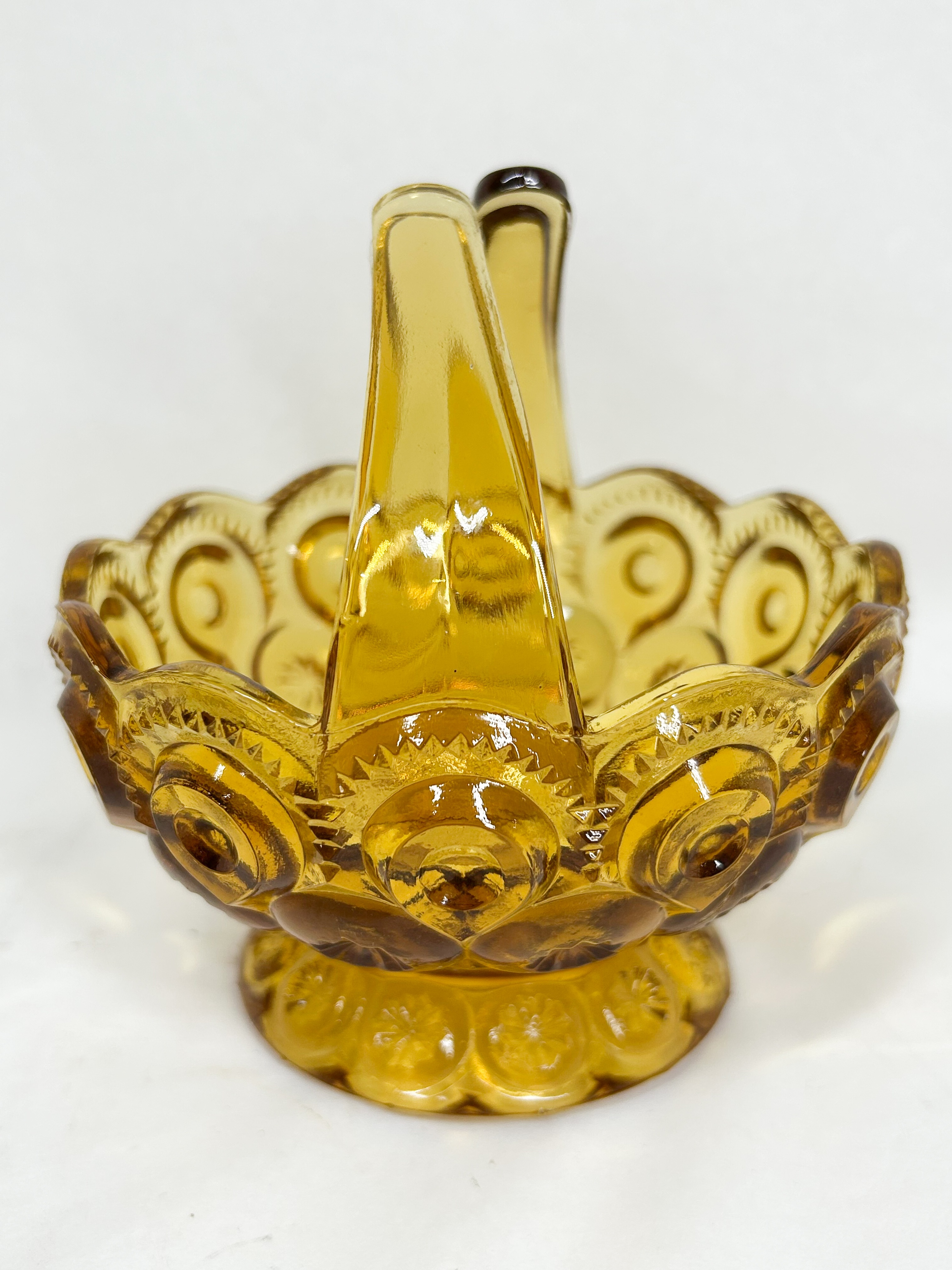 TWO MOON AND STAR PATTERN GLASS ITEMS