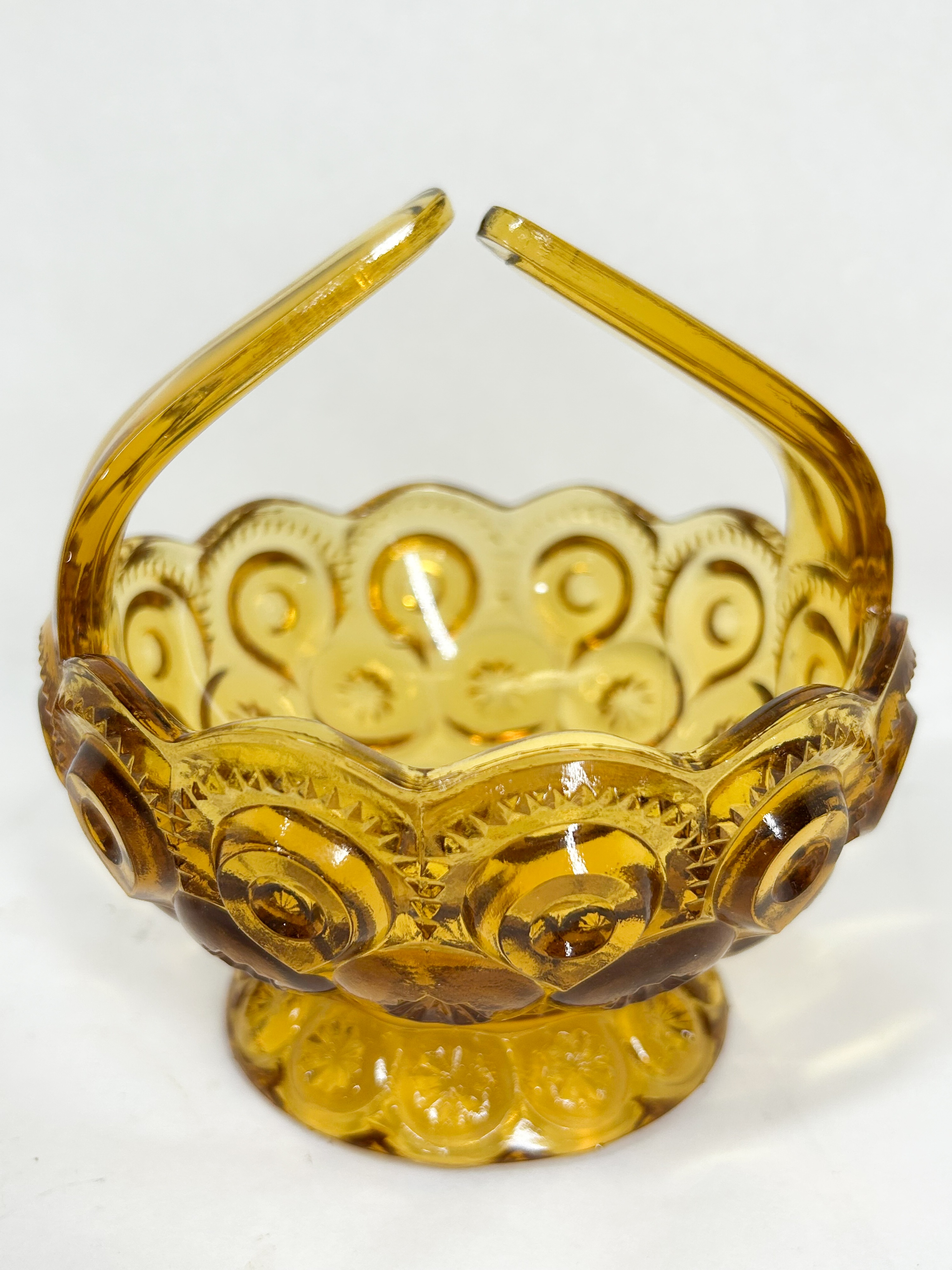 TWO MOON AND STAR PATTERN GLASS ITEMS