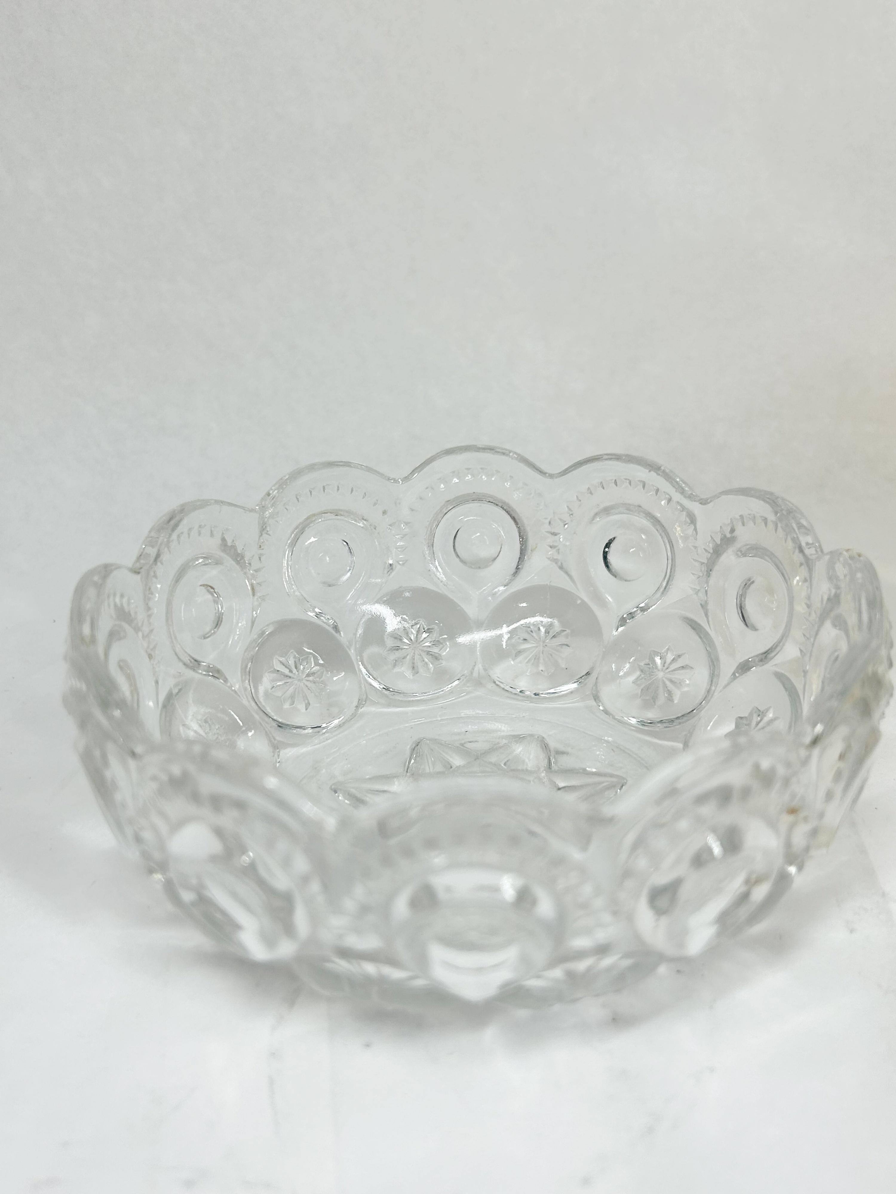TWO MOON AND STAR PATTERN GLASS ITEMS