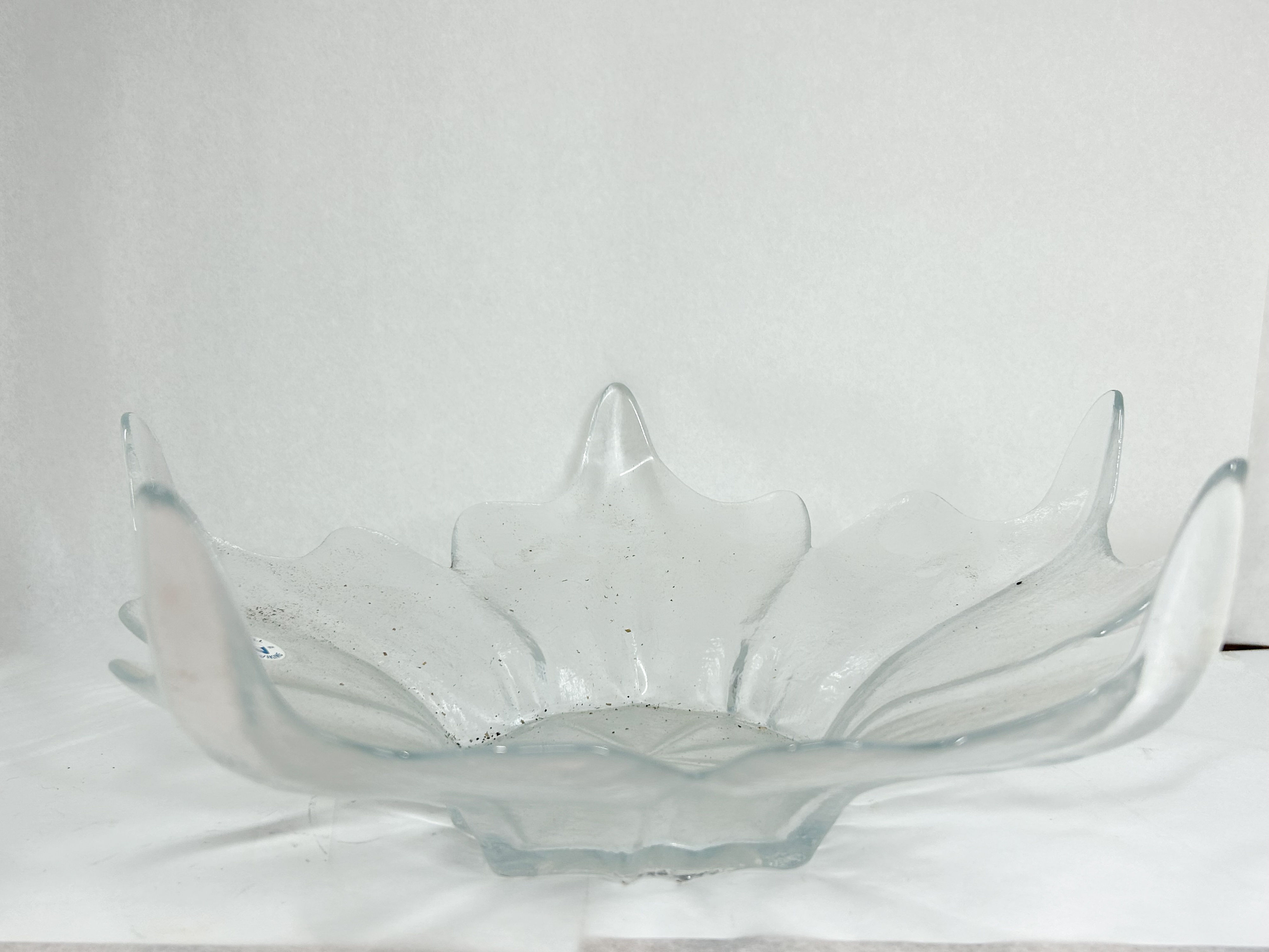 DALZELL-VIKING CLEAR GLASS LOTUS BOWL