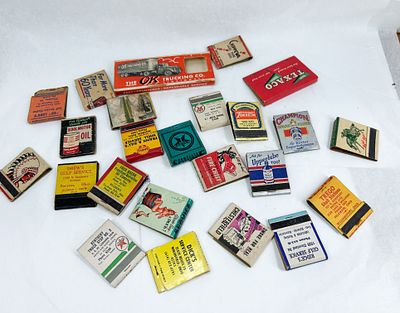 COLLECTION OF VINTAGE AUTOMOTIVE ADVERTISING MATCHBOOKS. A collection of vintage mid-century 