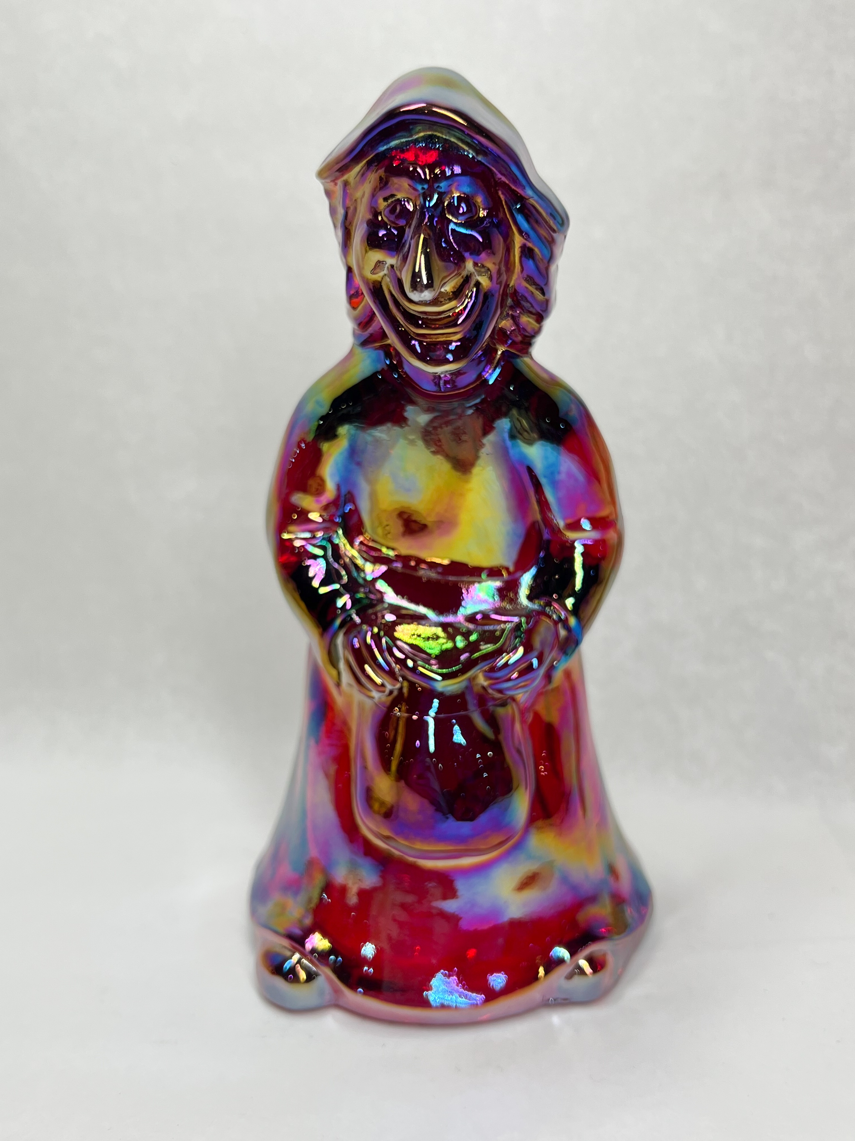 FENTON RUBY CARNIVAL GLASS WITCH