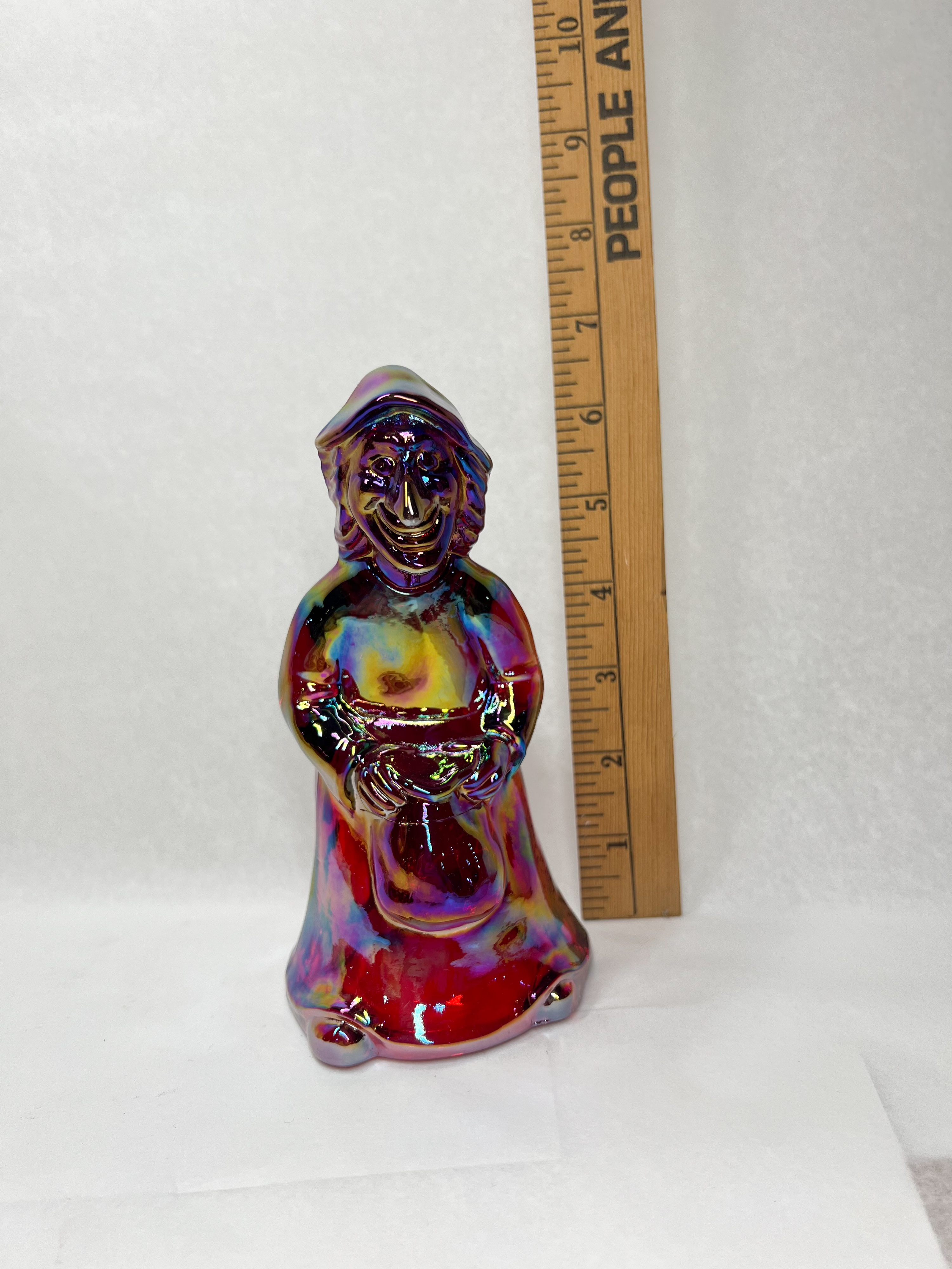 FENTON RUBY CARNIVAL GLASS WITCH