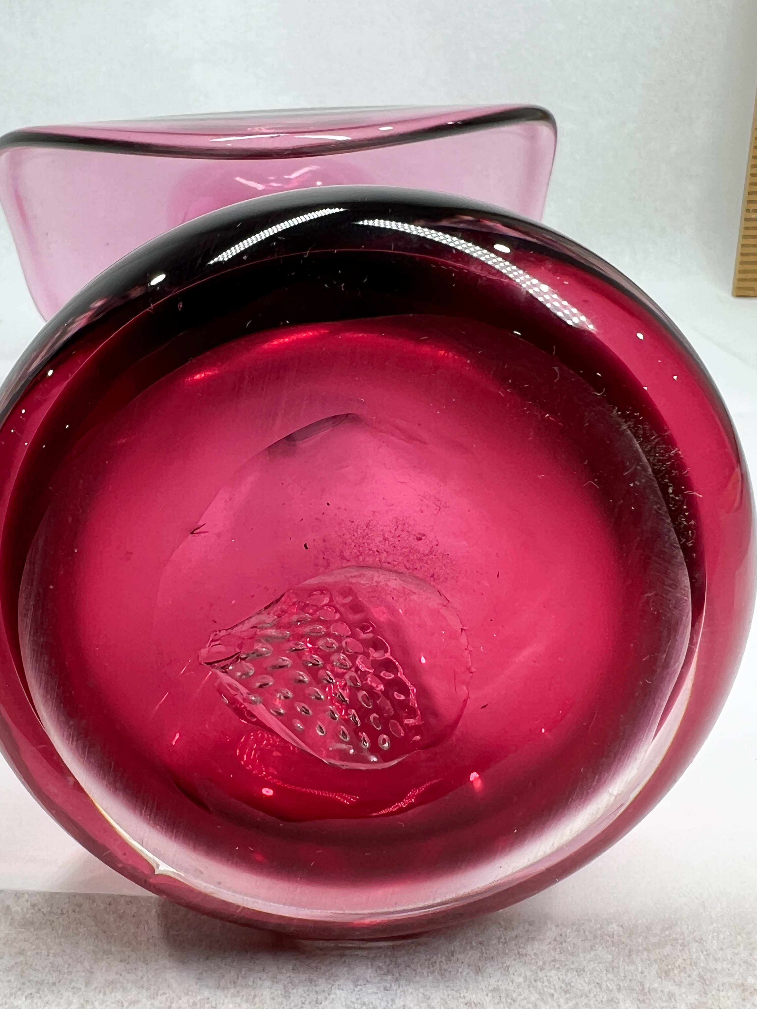 AMETHYST GLASS JACK-IN-THE-PULPIT VASE