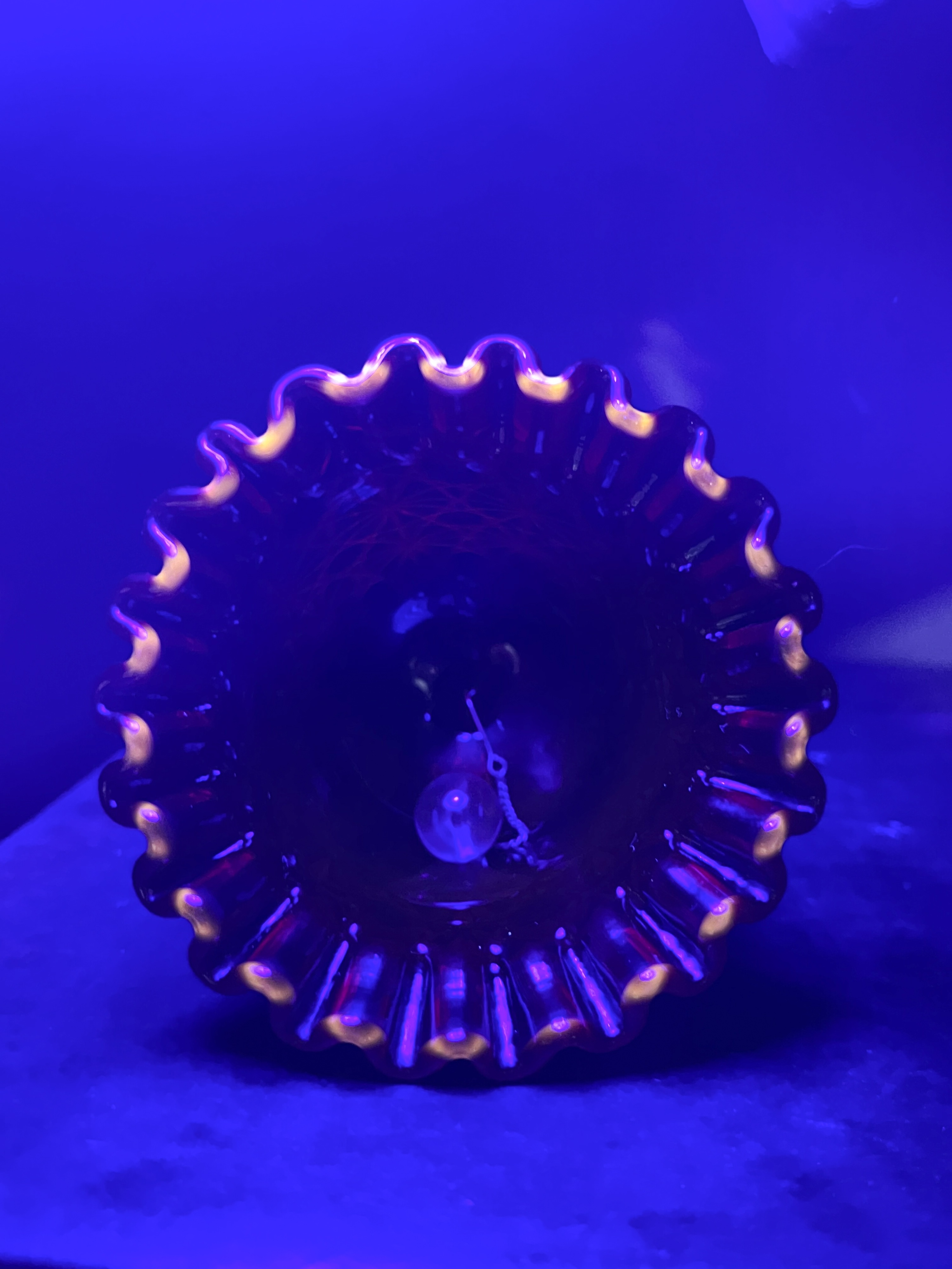 FENTON RUBY DAISY AND BUTTON BELL
