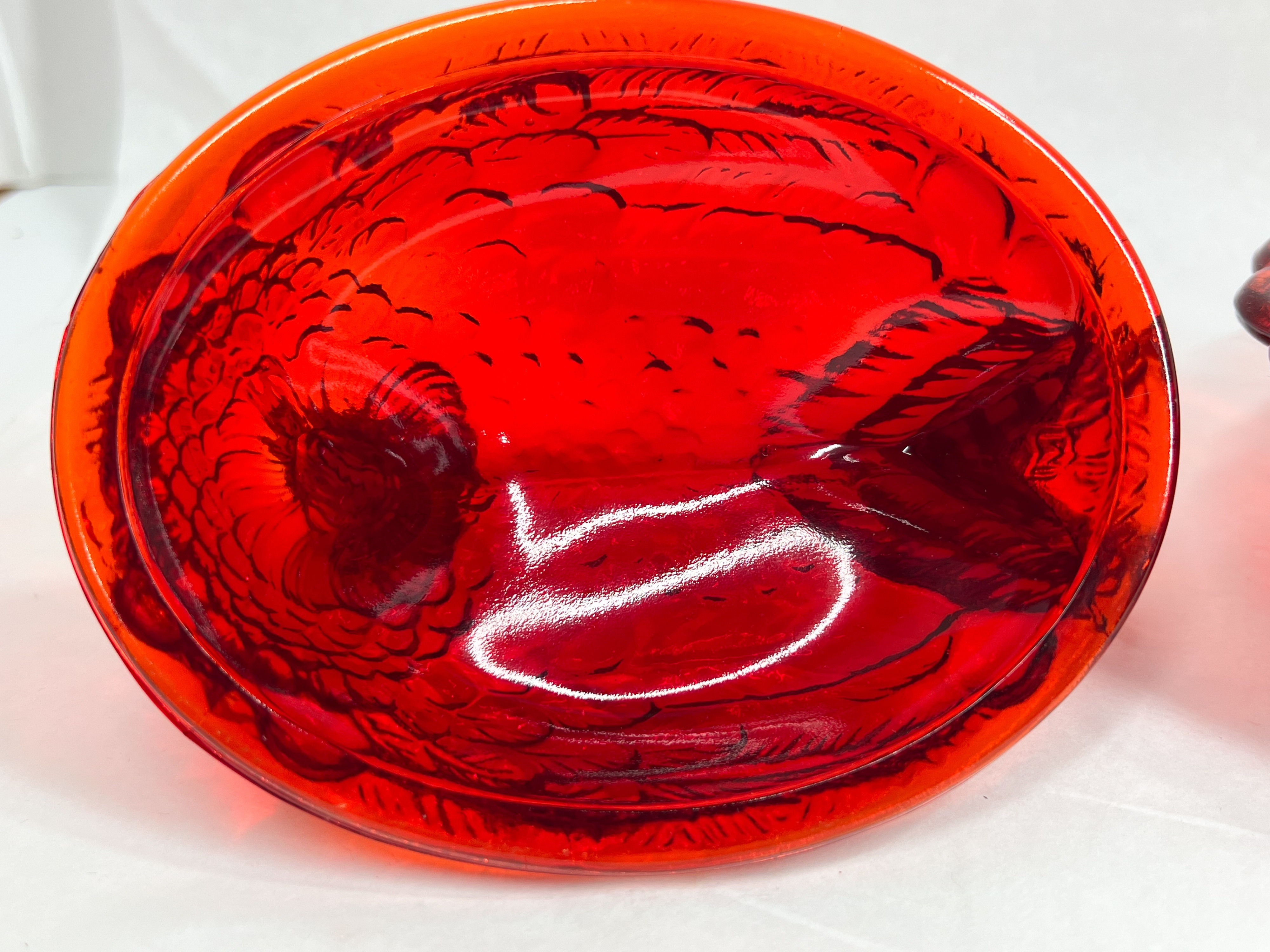 MOSSER RUBY RED HEN ON NEST
