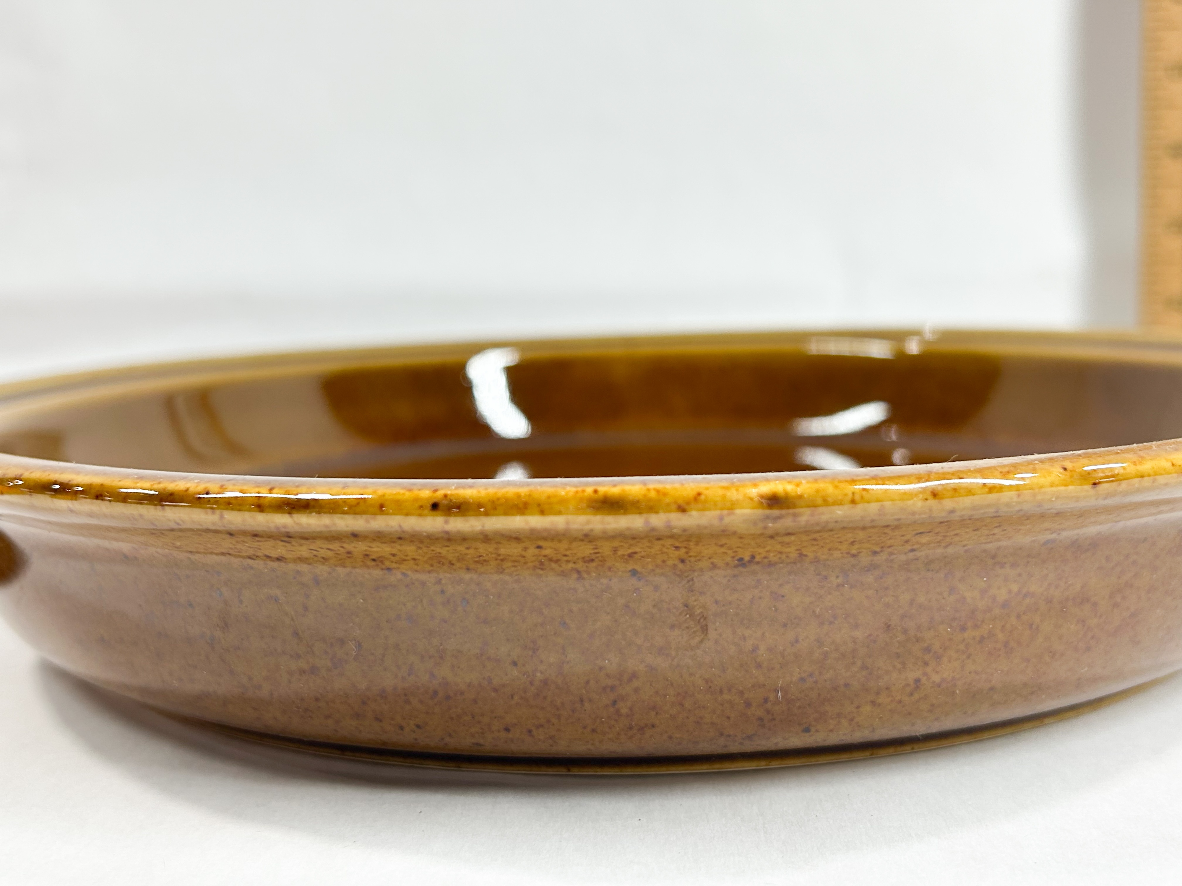 CERAMIC PUMPKIN PIE COVERED BAKING DISH