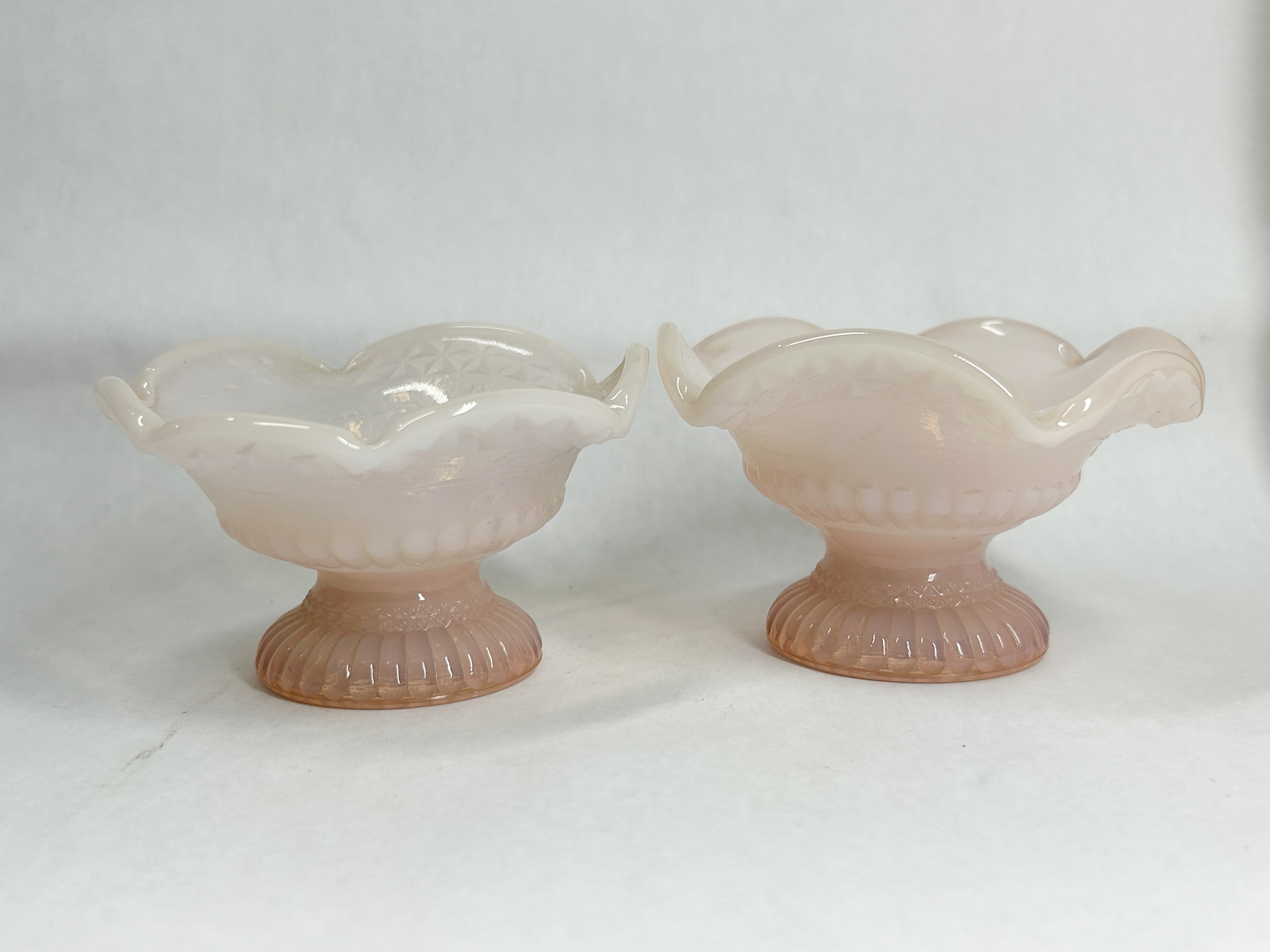 FENTON ROSALENE GLASS NUT CUPS