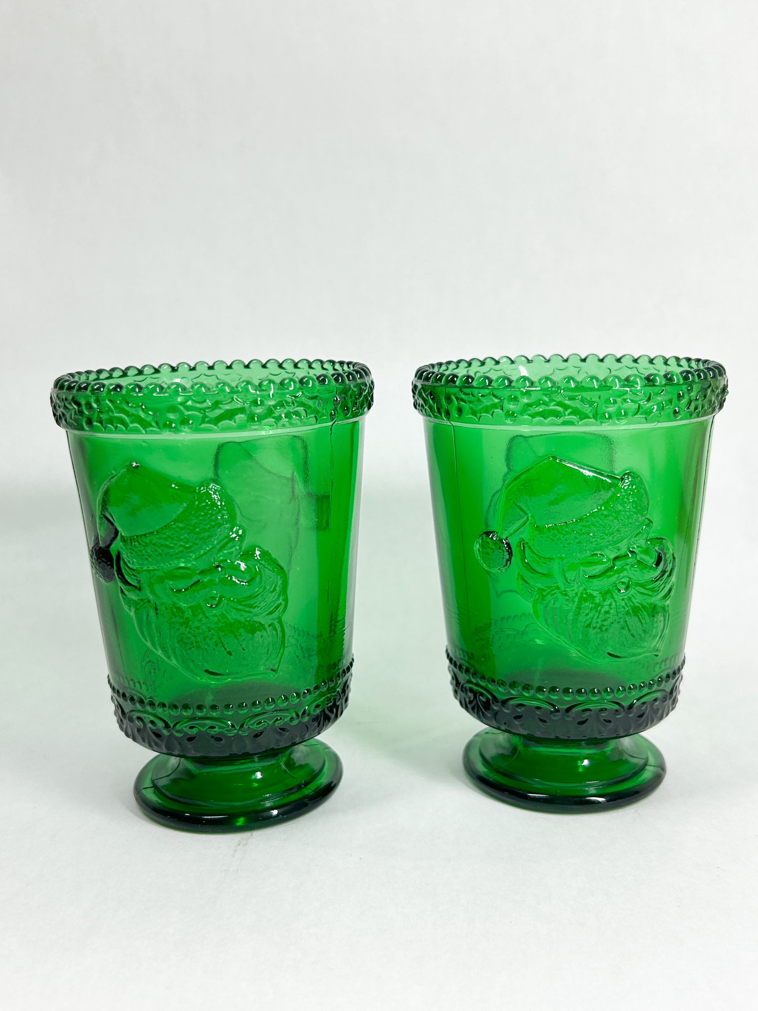 MOSSER PAIR OF SANTA GLASSES