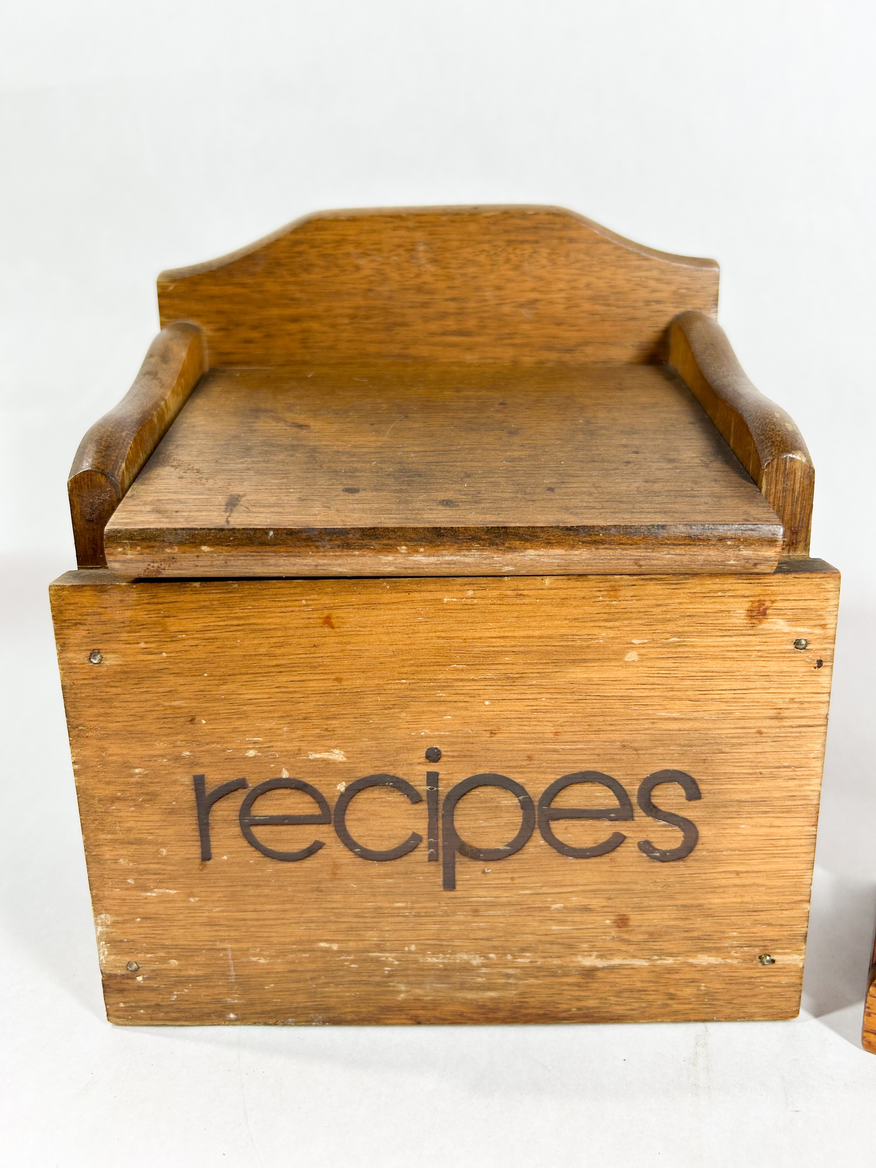 TWO WOODEN KITCHEN ACCESSORIES