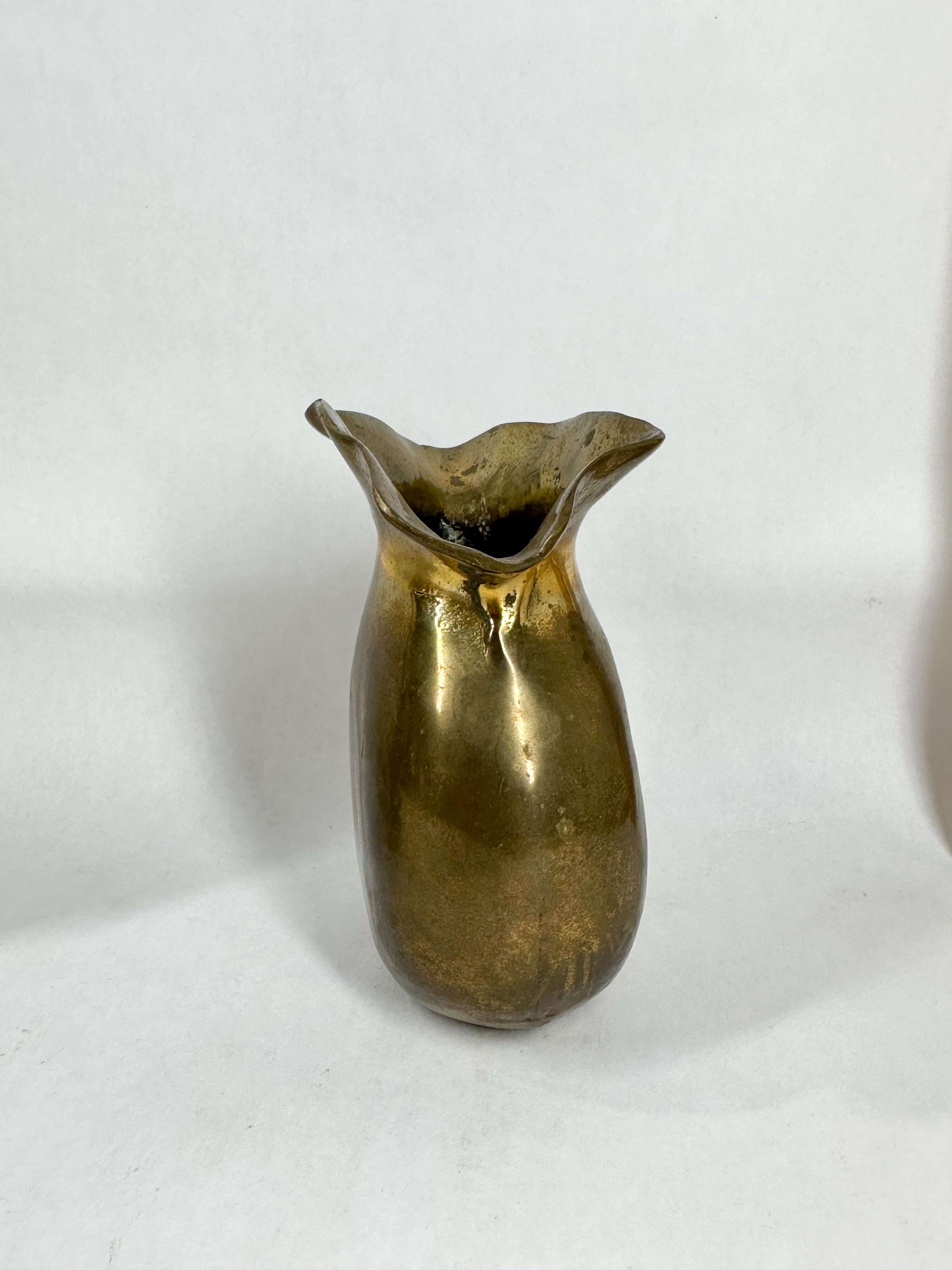 TRIO OF BRASS DECORATIVE OBJECTS