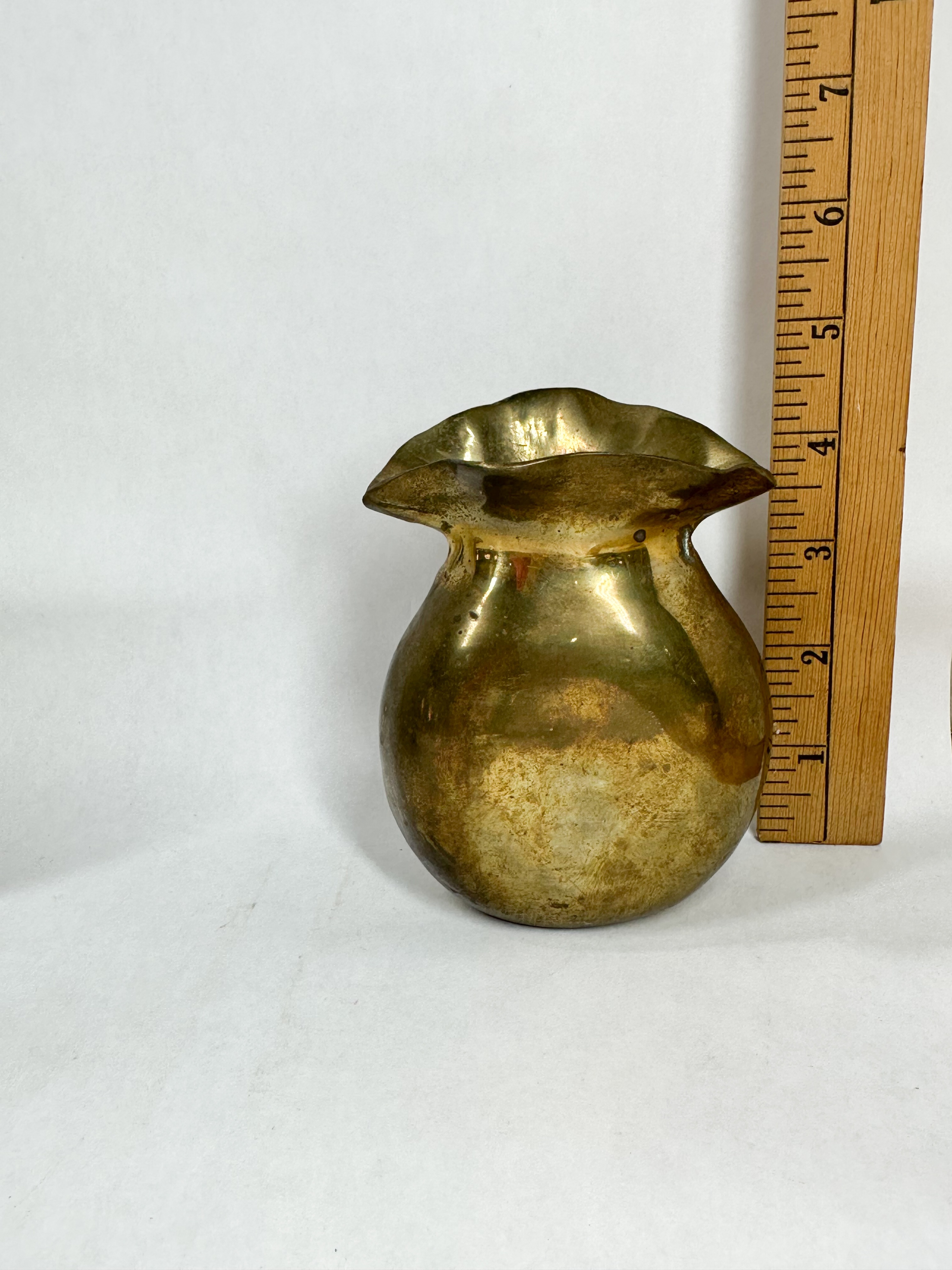 TRIO OF BRASS DECORATIVE OBJECTS
