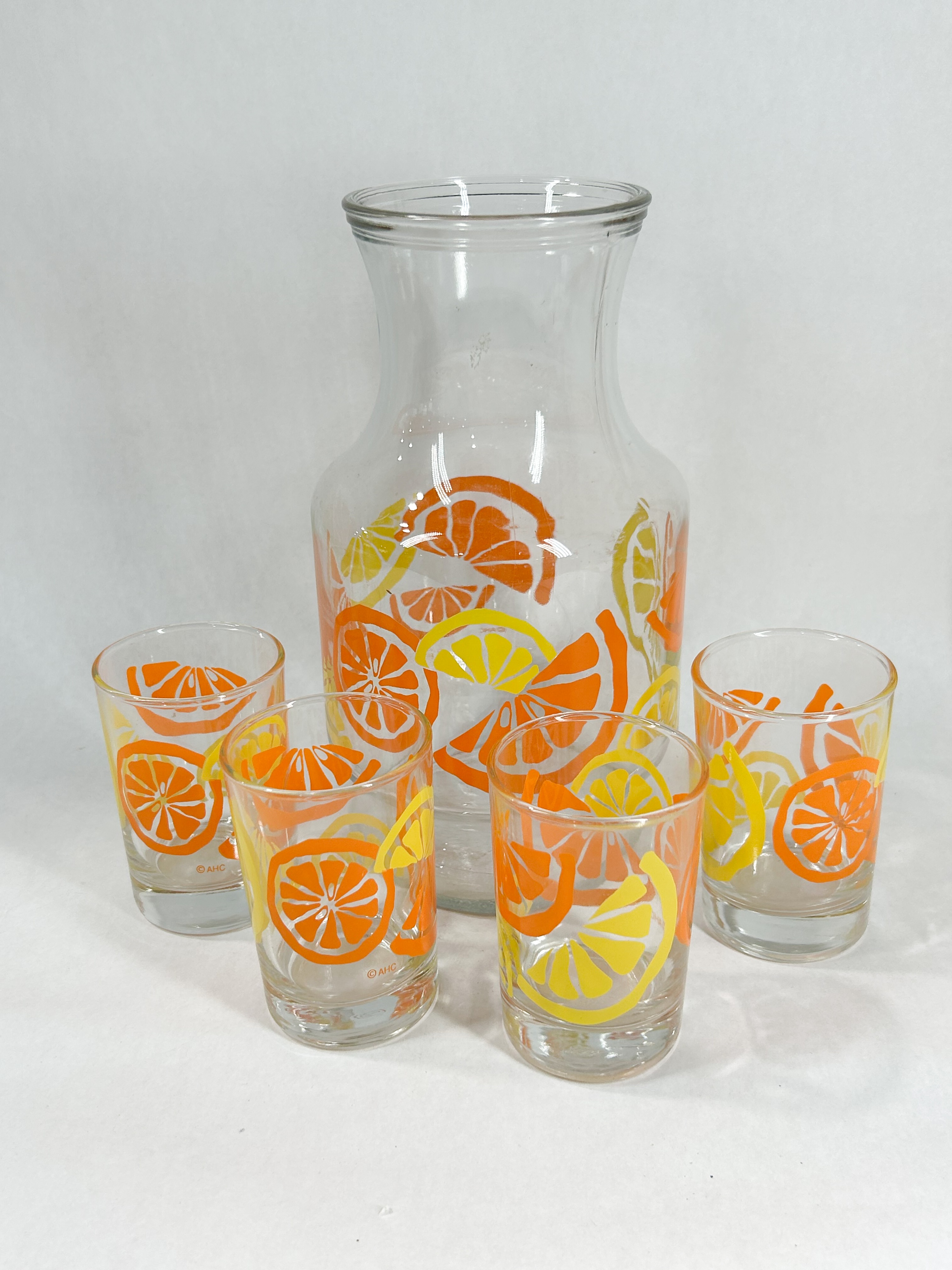 ANCHOR HOCKING GLASS JUICE SET