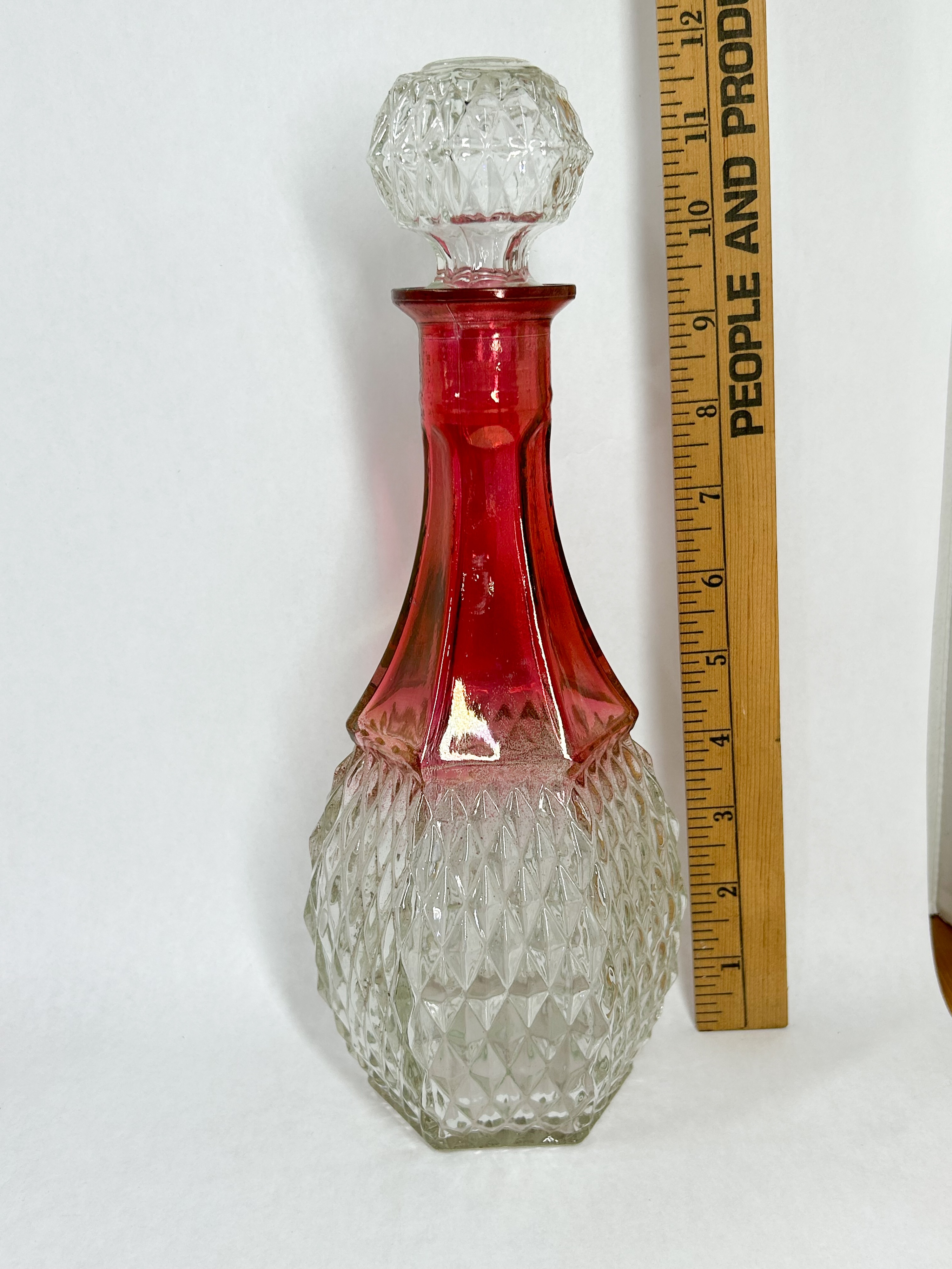 INDIANA RUBY FLASHED PRESSED GLASS SERVICE