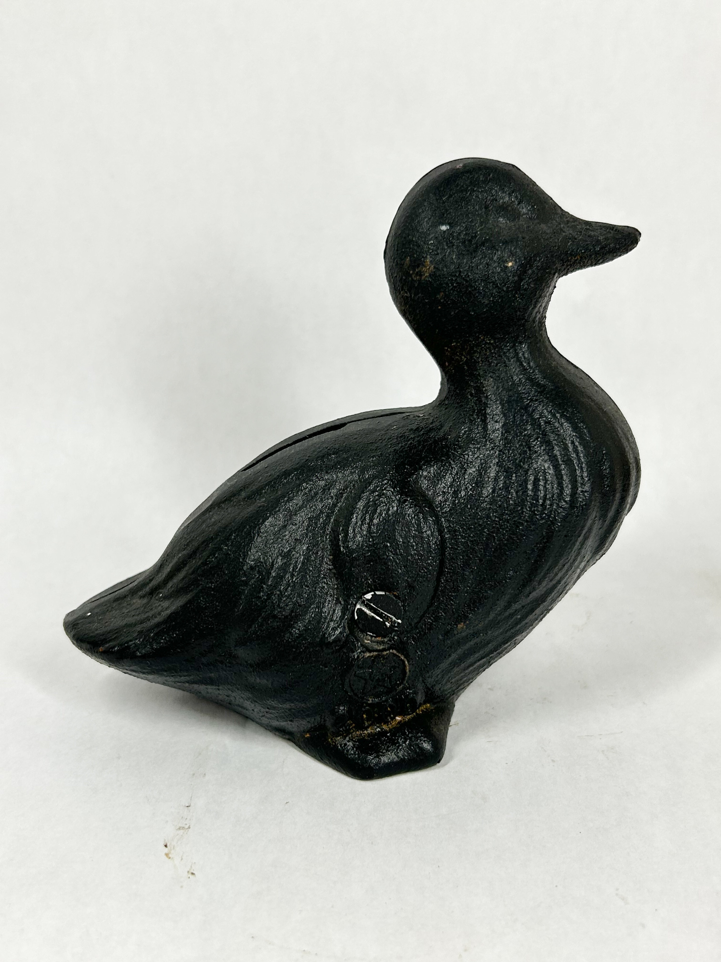 CAST IRON DUCKLING STILL BANK