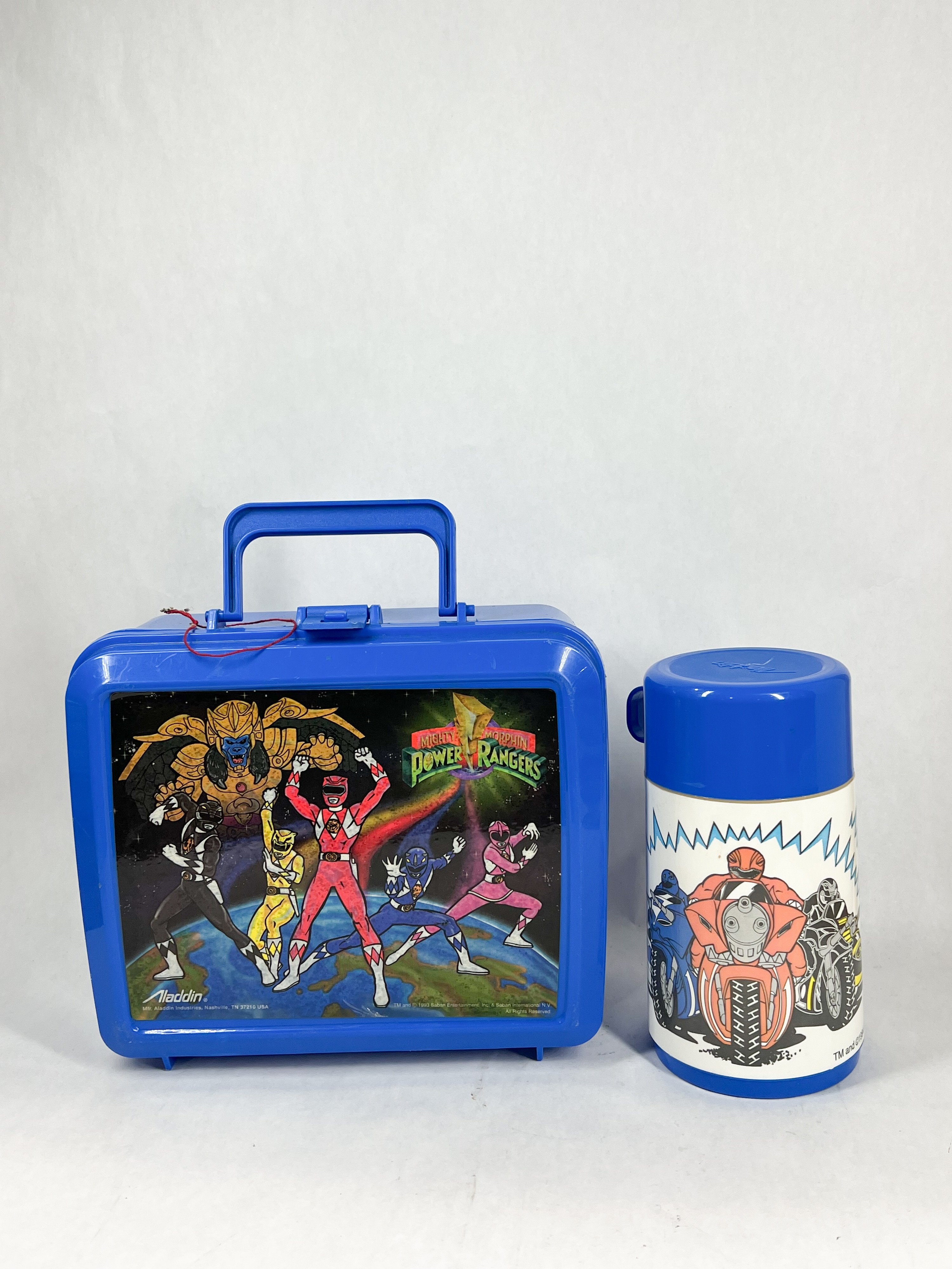 ALADDIN PLASTIC POWER RANGERS LUNCH SET 1993