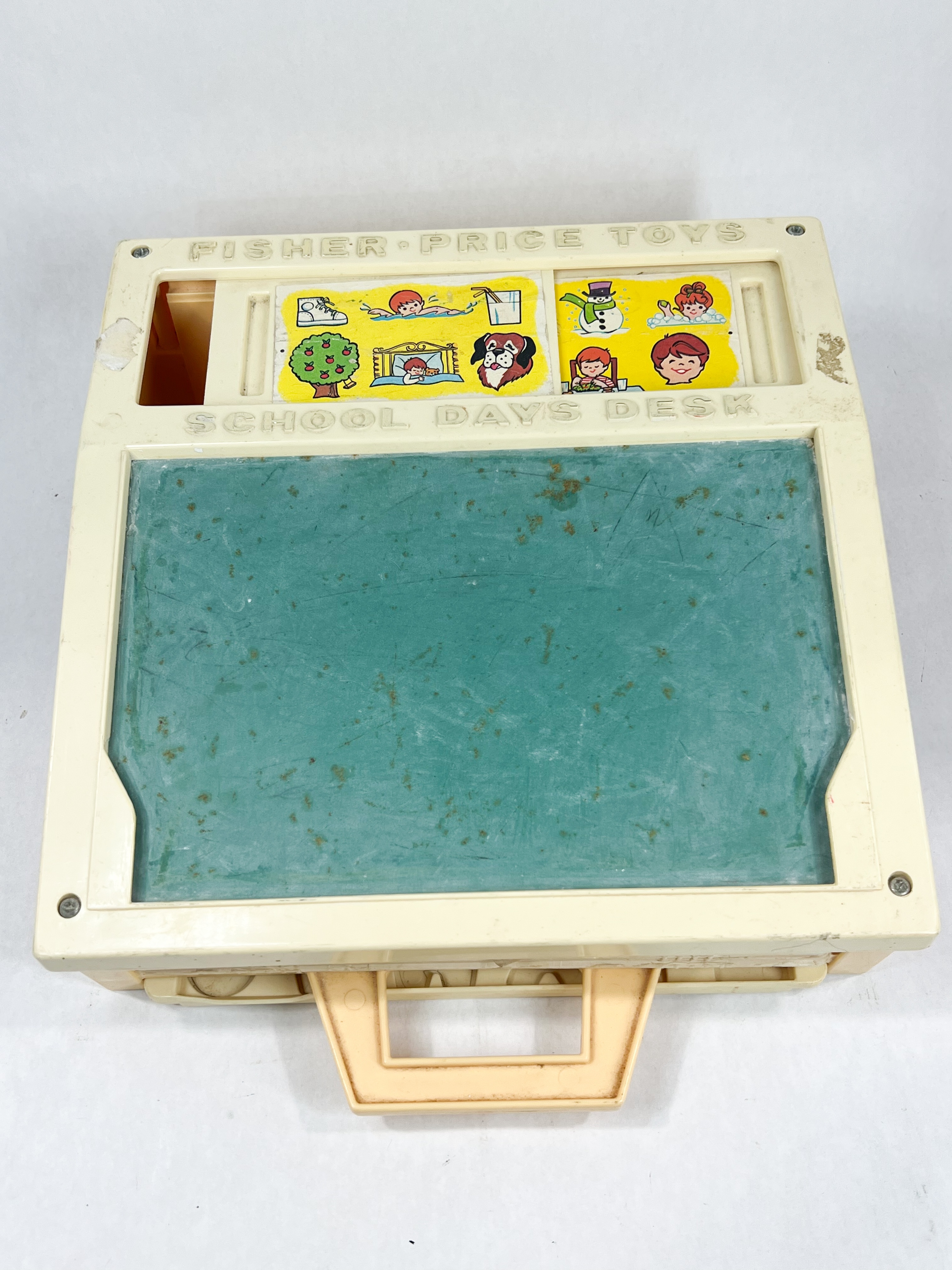 FISHER-PRICE PLASTIC SCHOOL DAYS DESK 1972