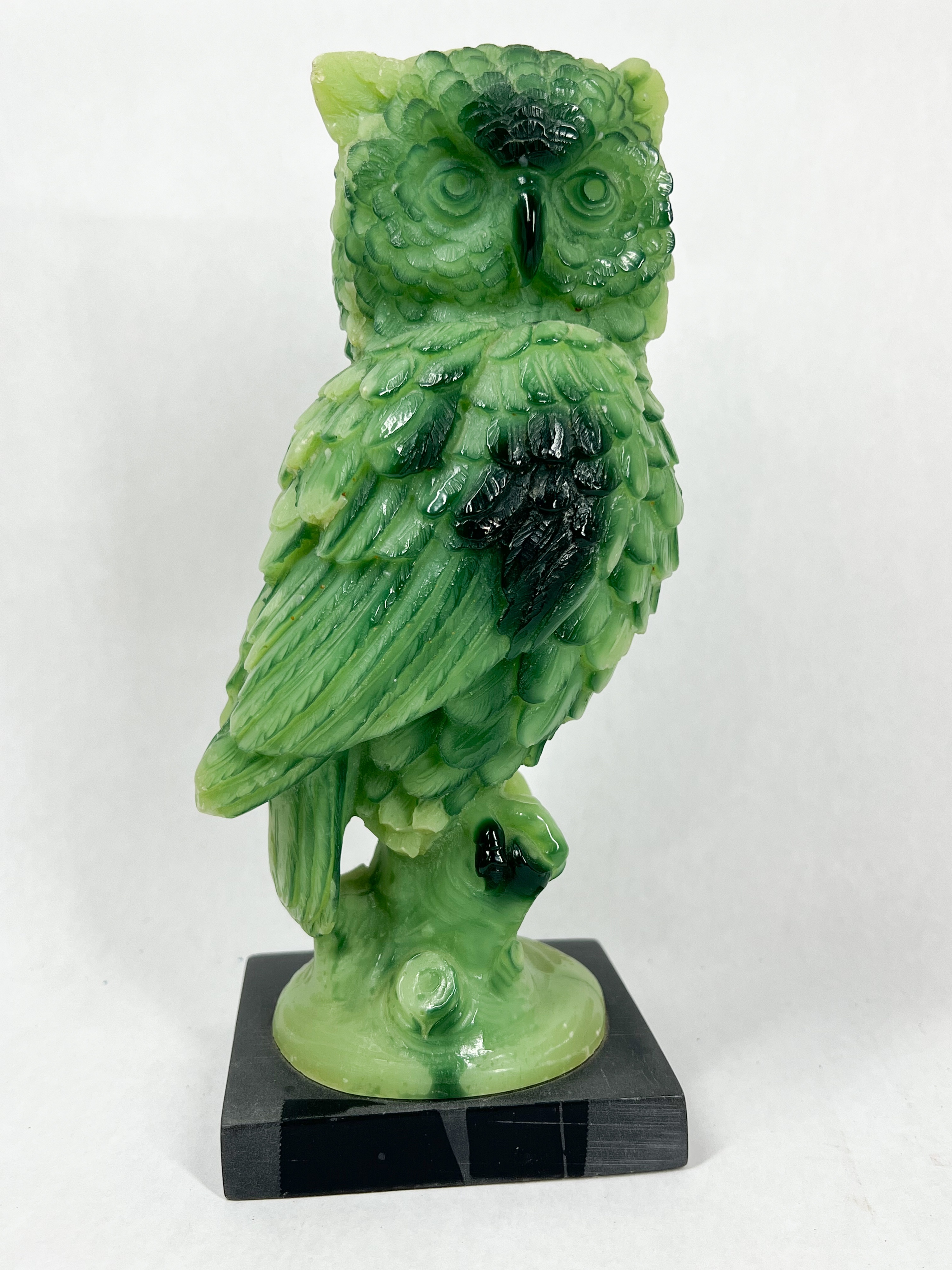A. SANTINI FIGURAL OWL WAX CANDLE