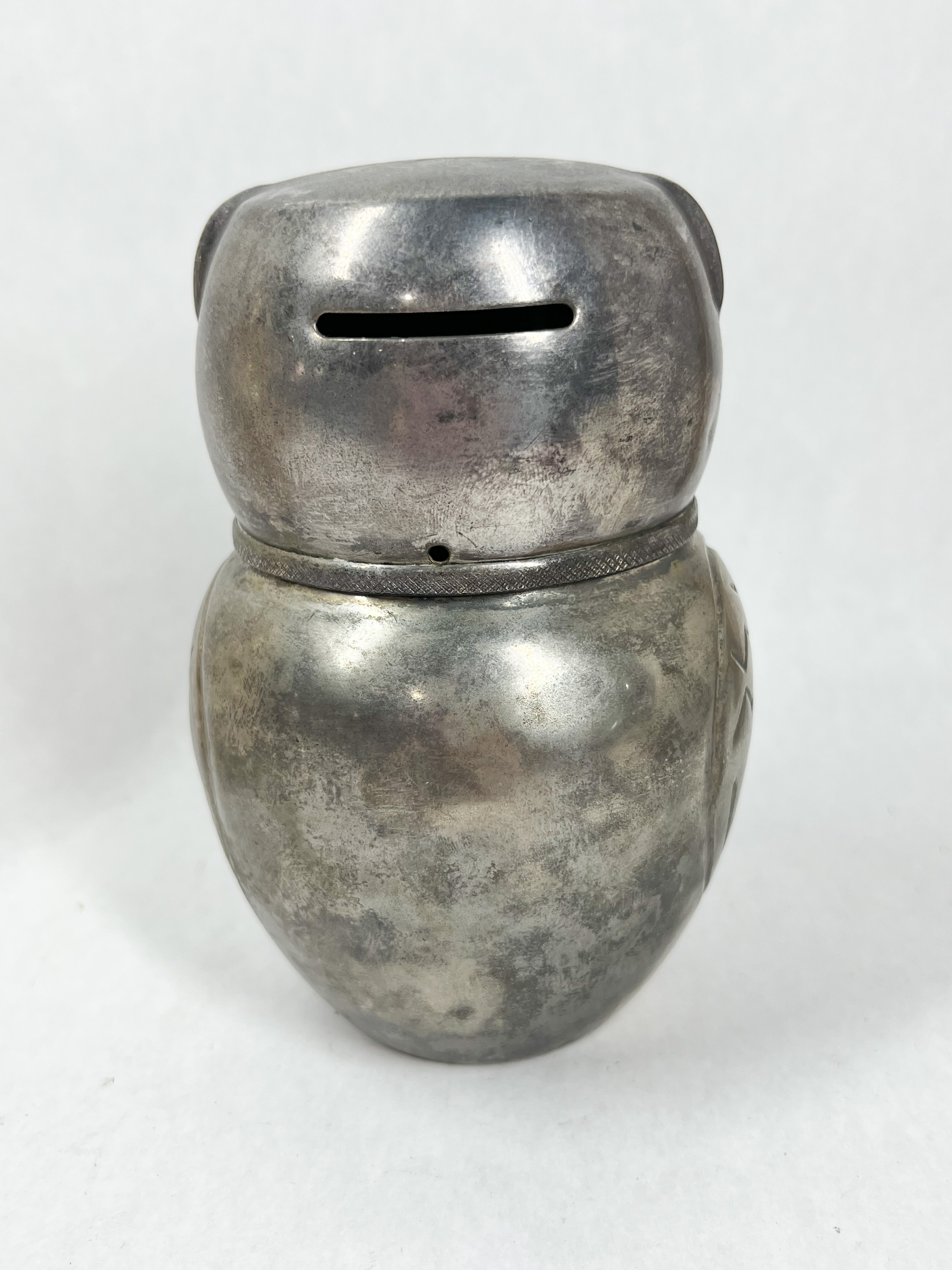TWO FIGURAL OWL BANKS