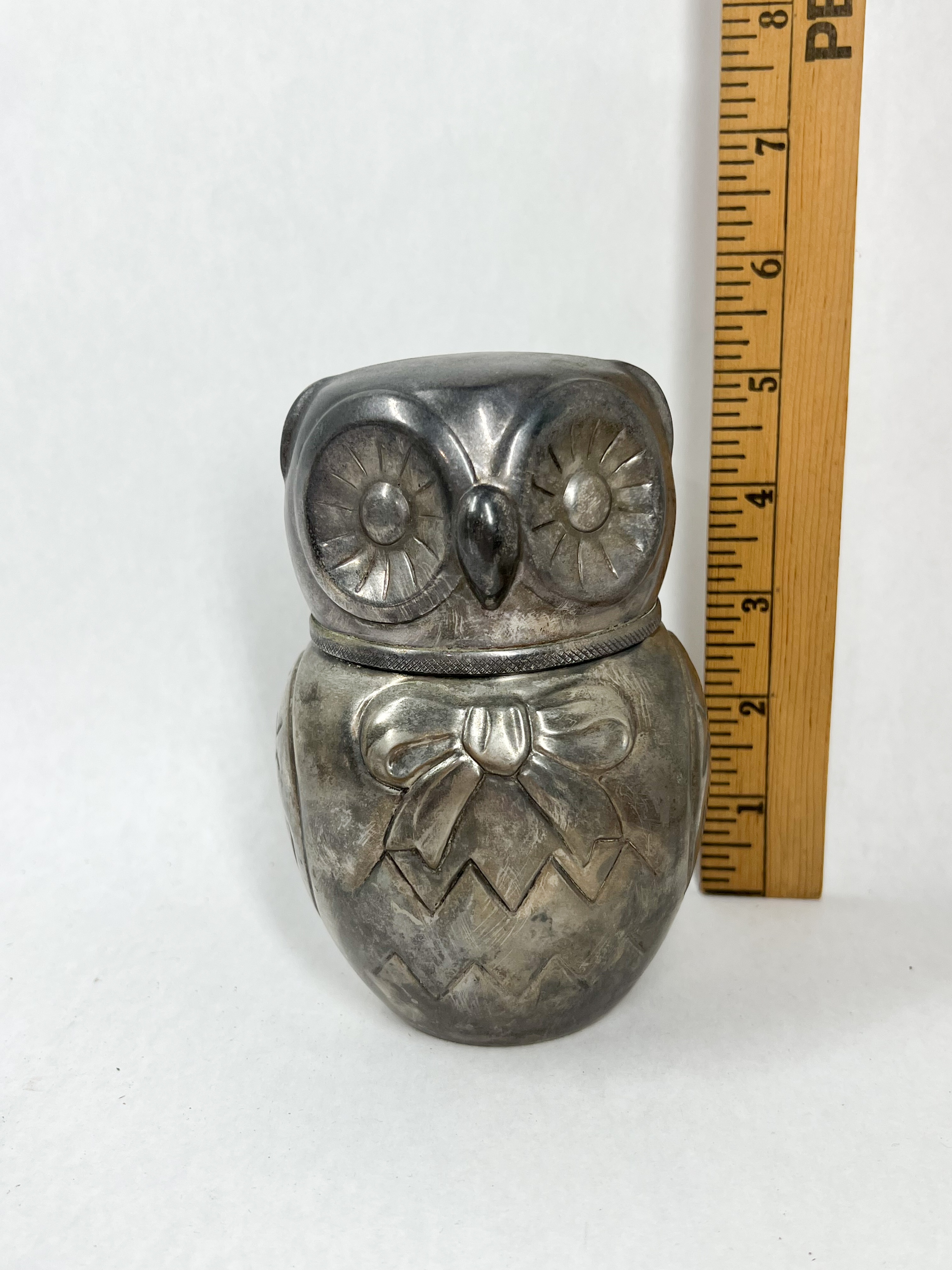 TWO FIGURAL OWL BANKS
