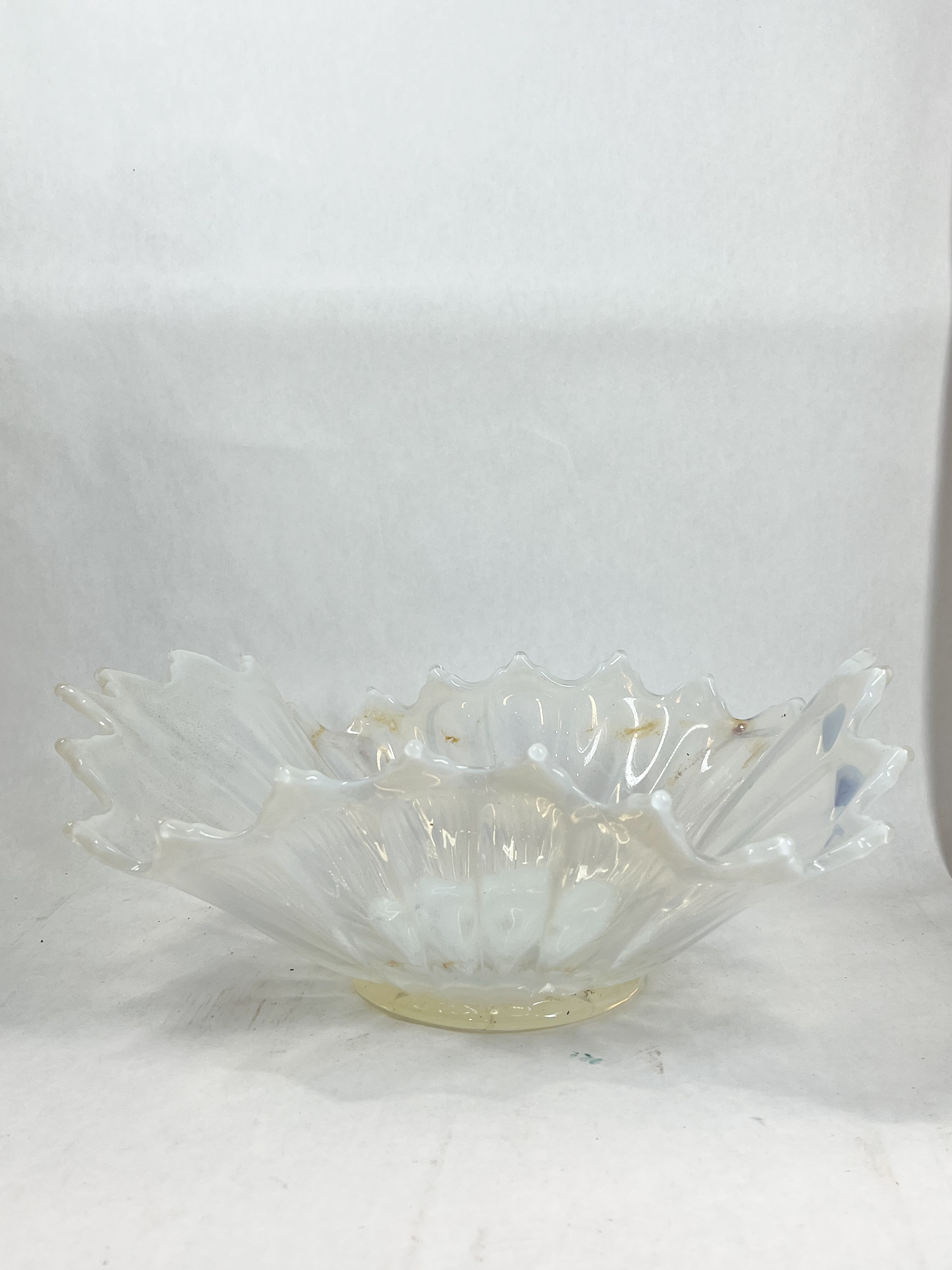 LARGE OPALESCENT ART GLASS BOWL