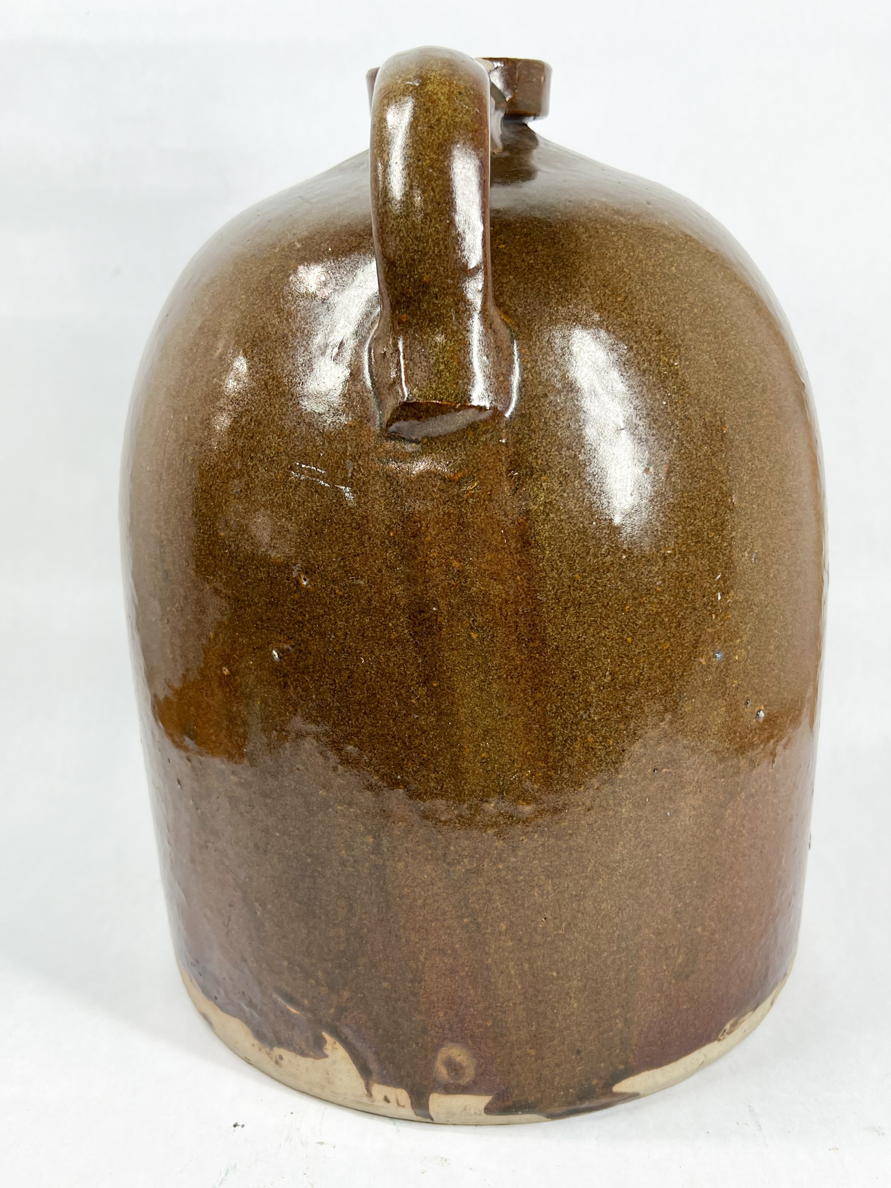 TWO AMERICAN GLAZED STONEWARE JUGS