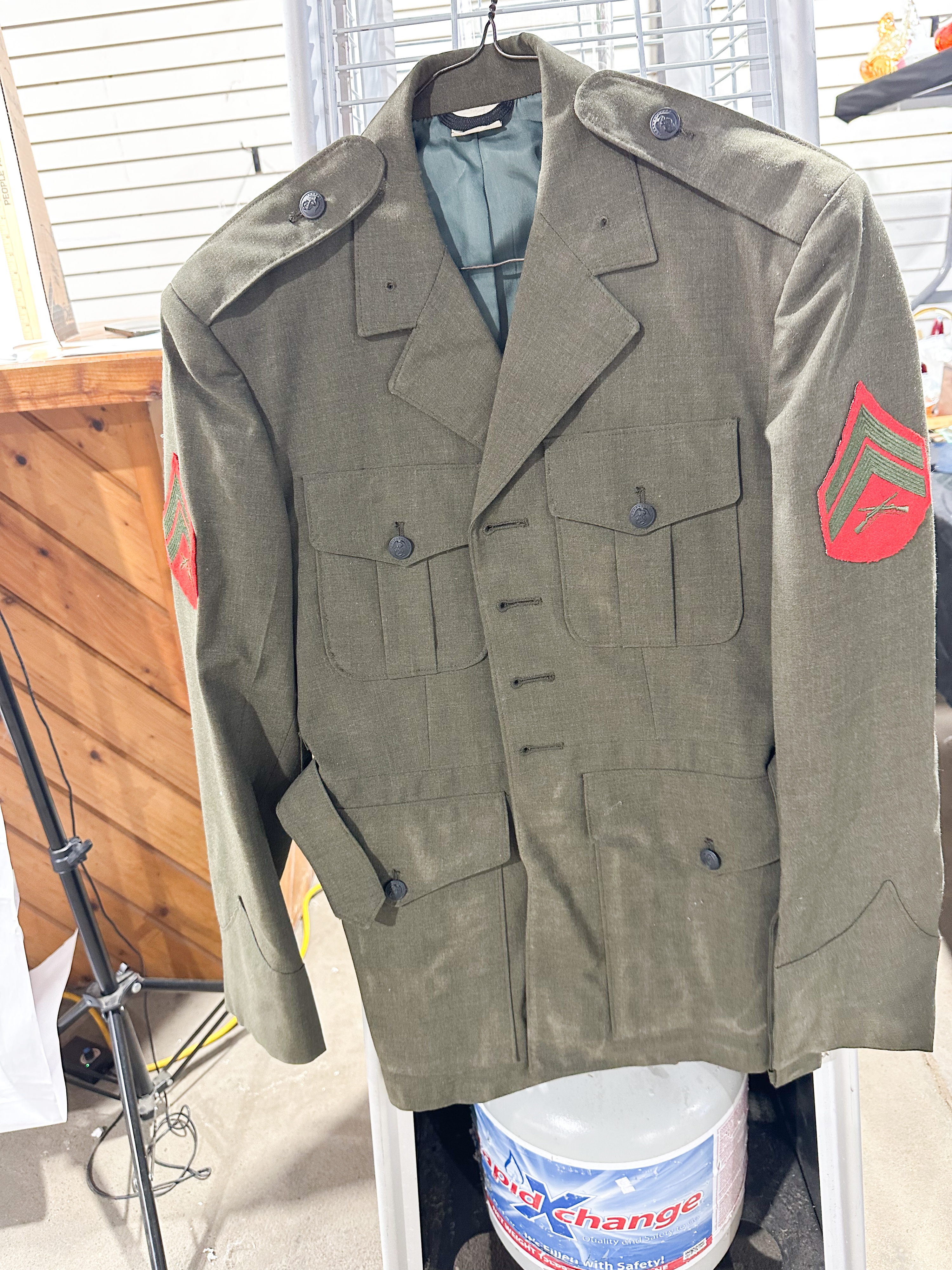 USMC ENLISTED SERVICE ALPHA UNIFORM COAT