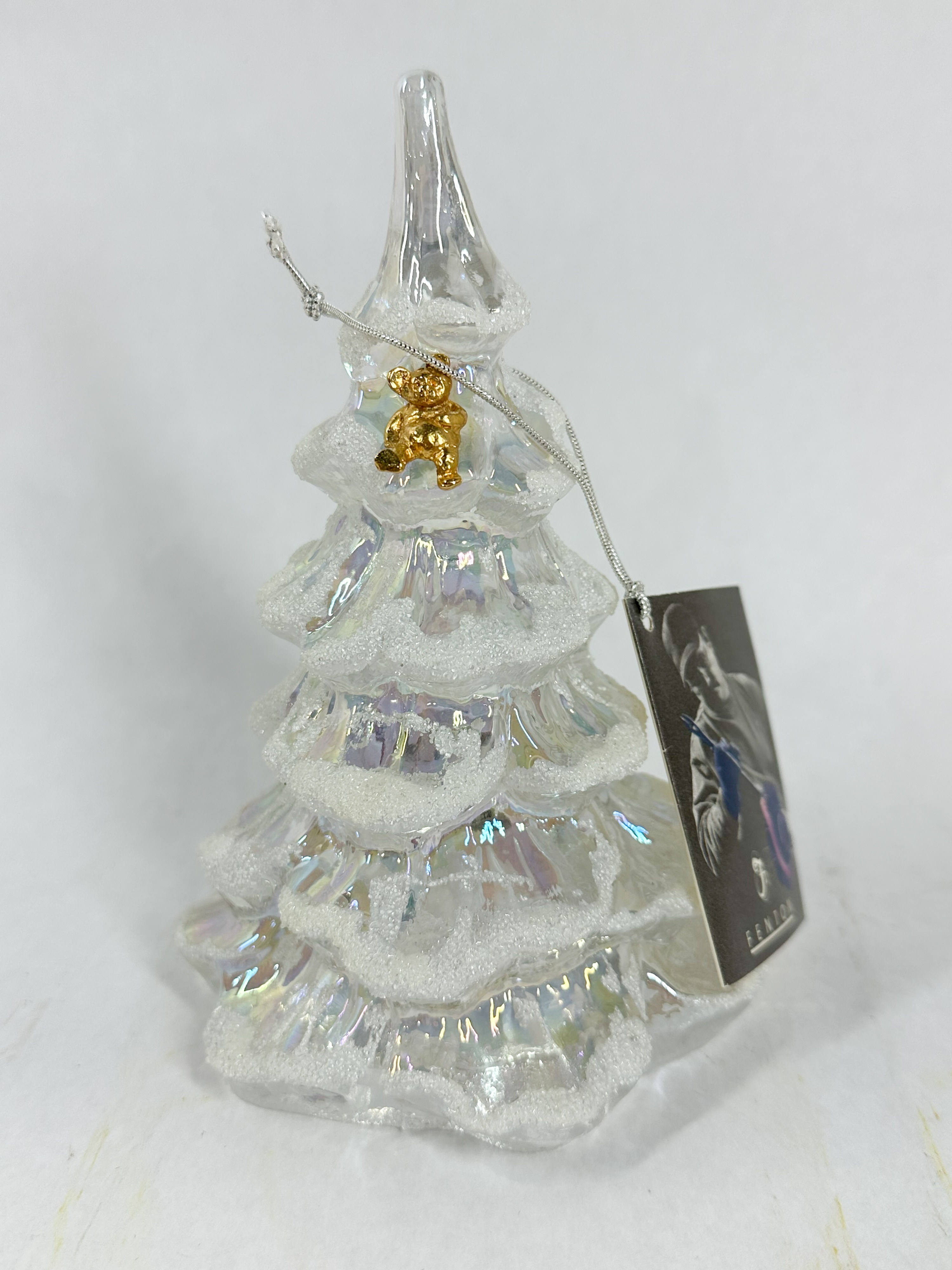FENTON IRIDESCENT GLASS CHRISTMAS TREE
