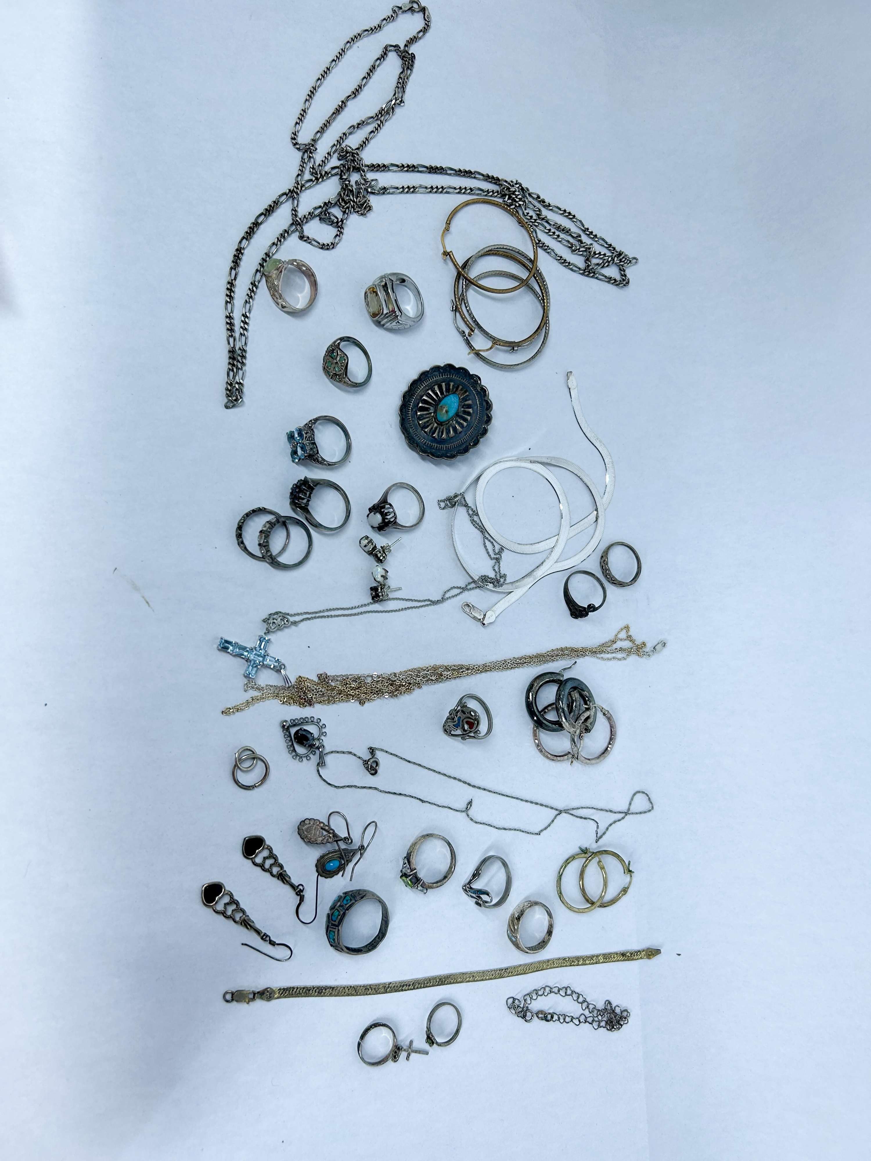 ESTATE STERLING SILVER AND GEMSTONE COLLECTION