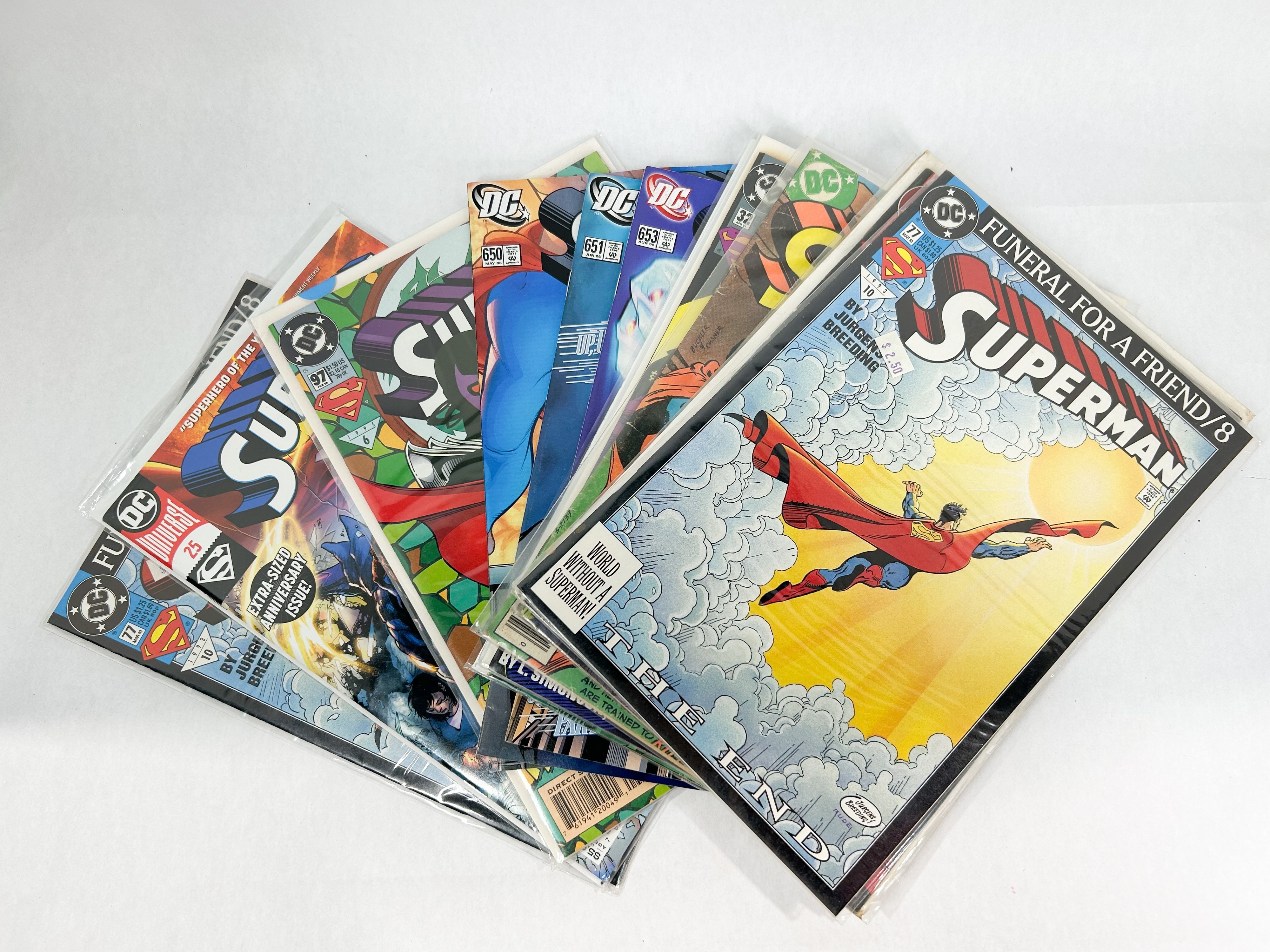 DC COMICS SUPERMAN COMIC BOOKS, 1977-2020