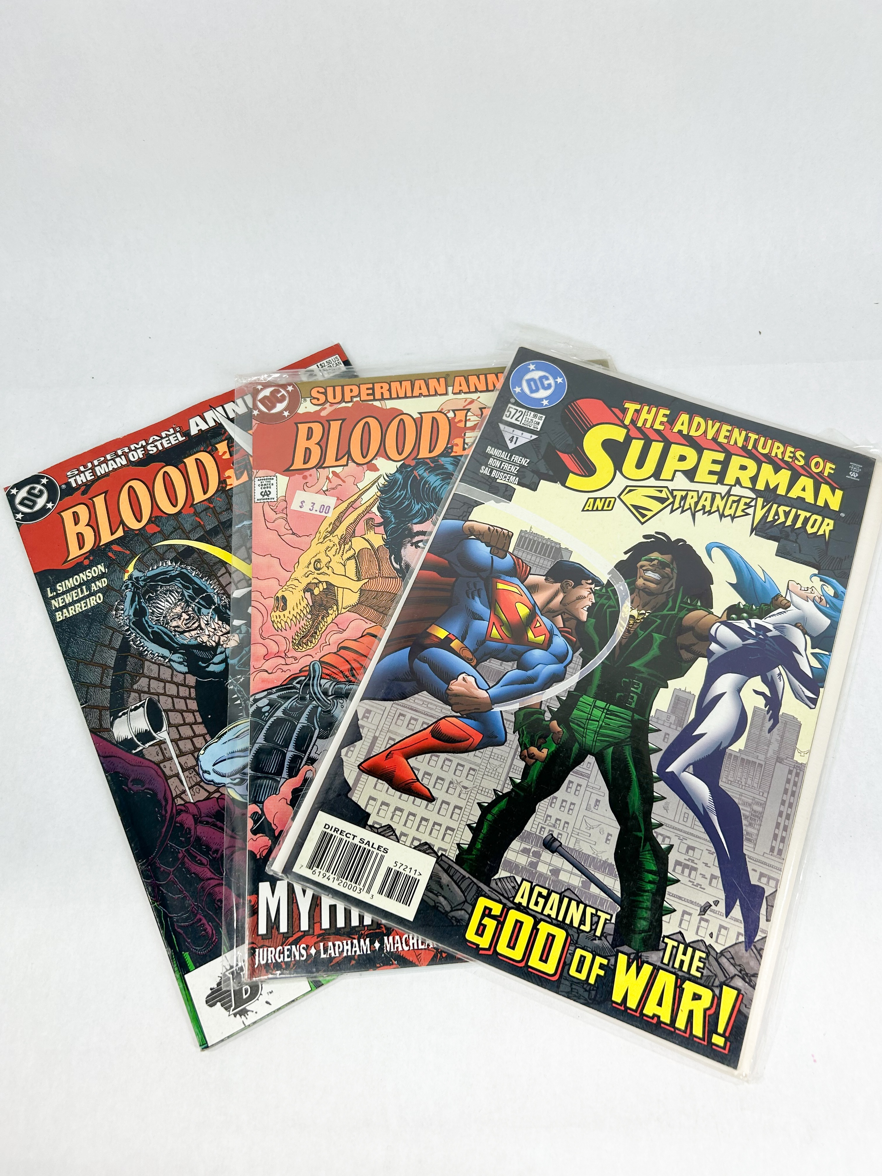 DC COMICS SUPERMAN ANNUALS AND ADVENTURES TRIO 1993-1999