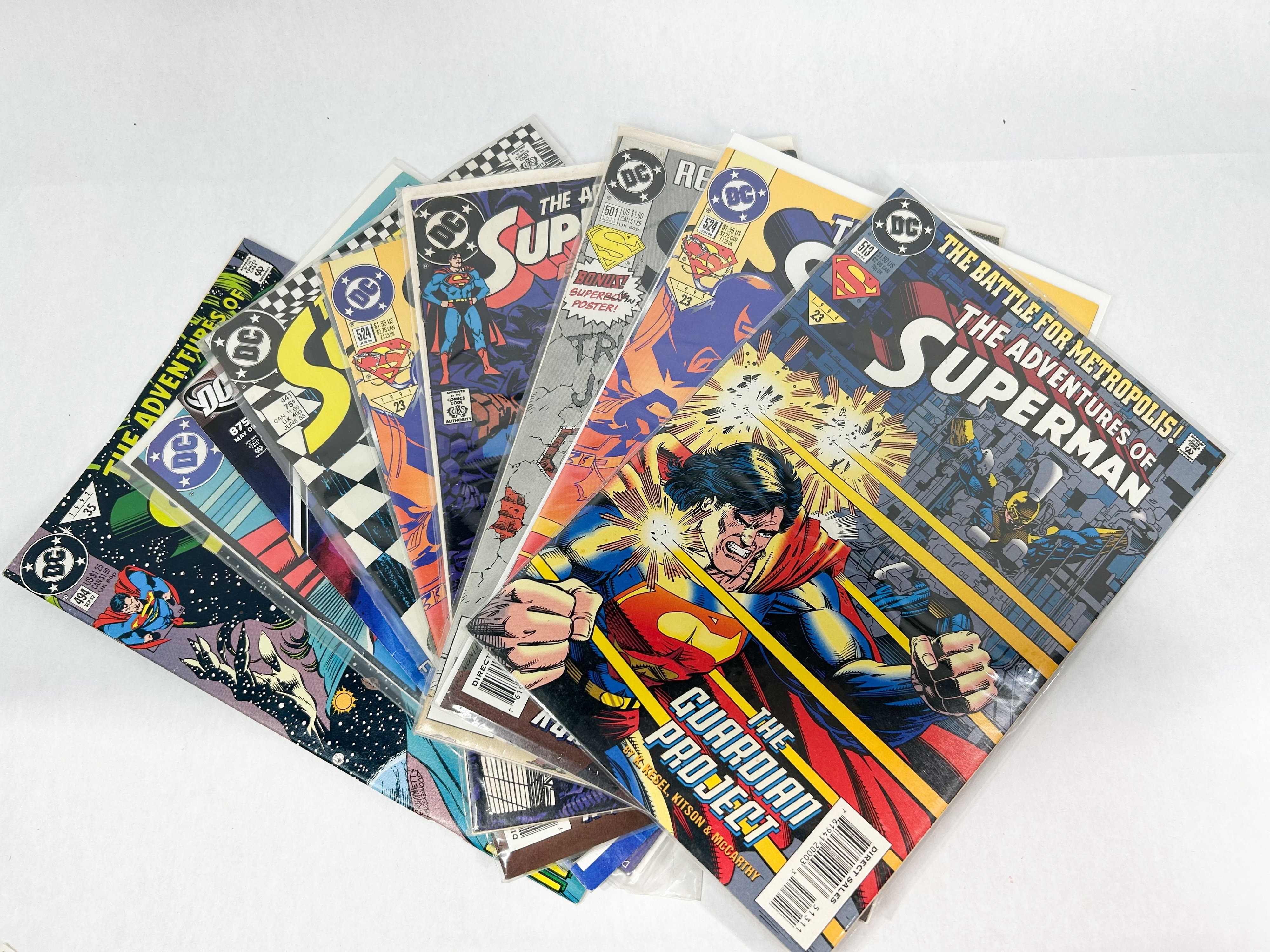 DC COMICS SUPERMAN COMIC BOOKS, 1988-2009