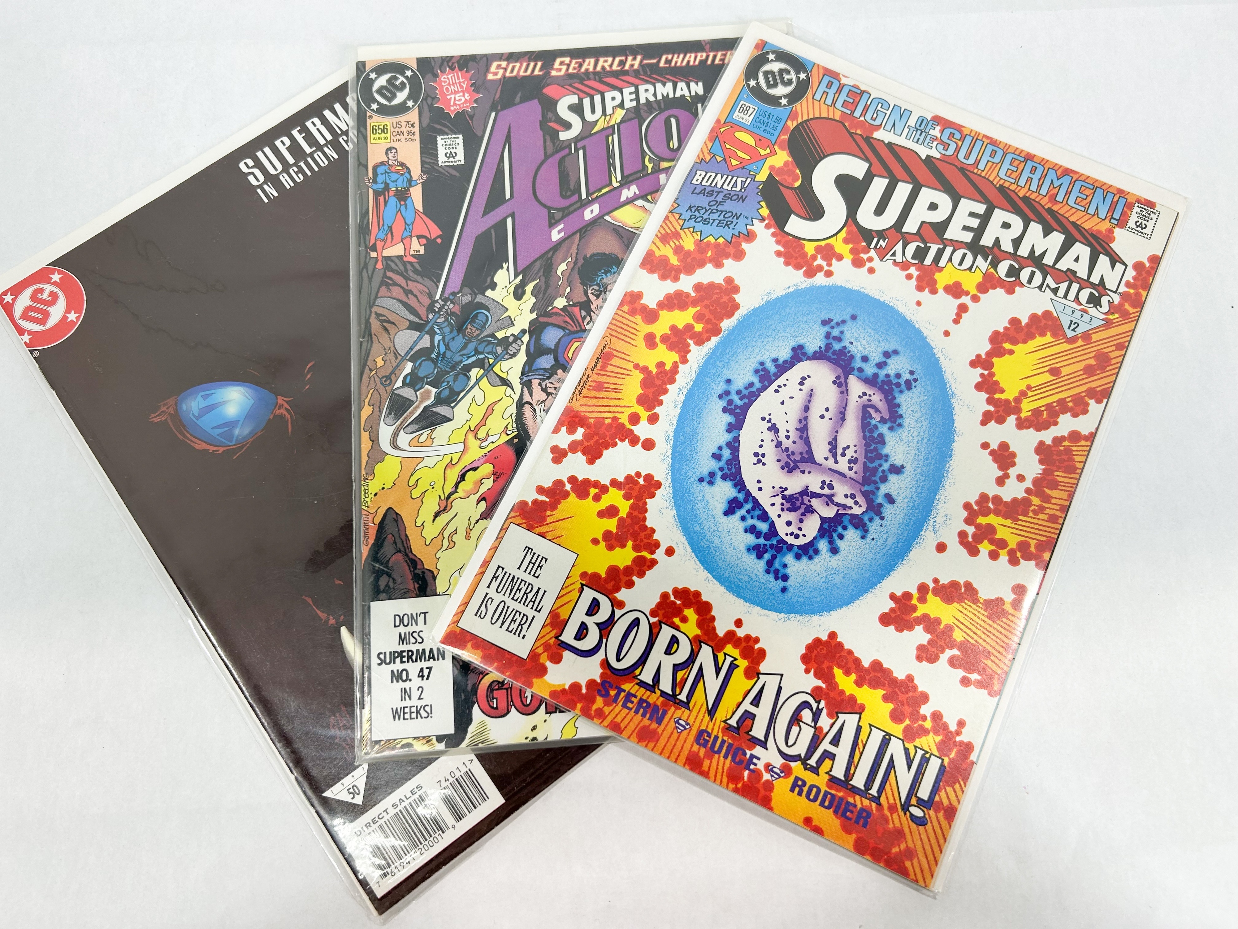 DC ACTION COMICS LOT 1990-1997