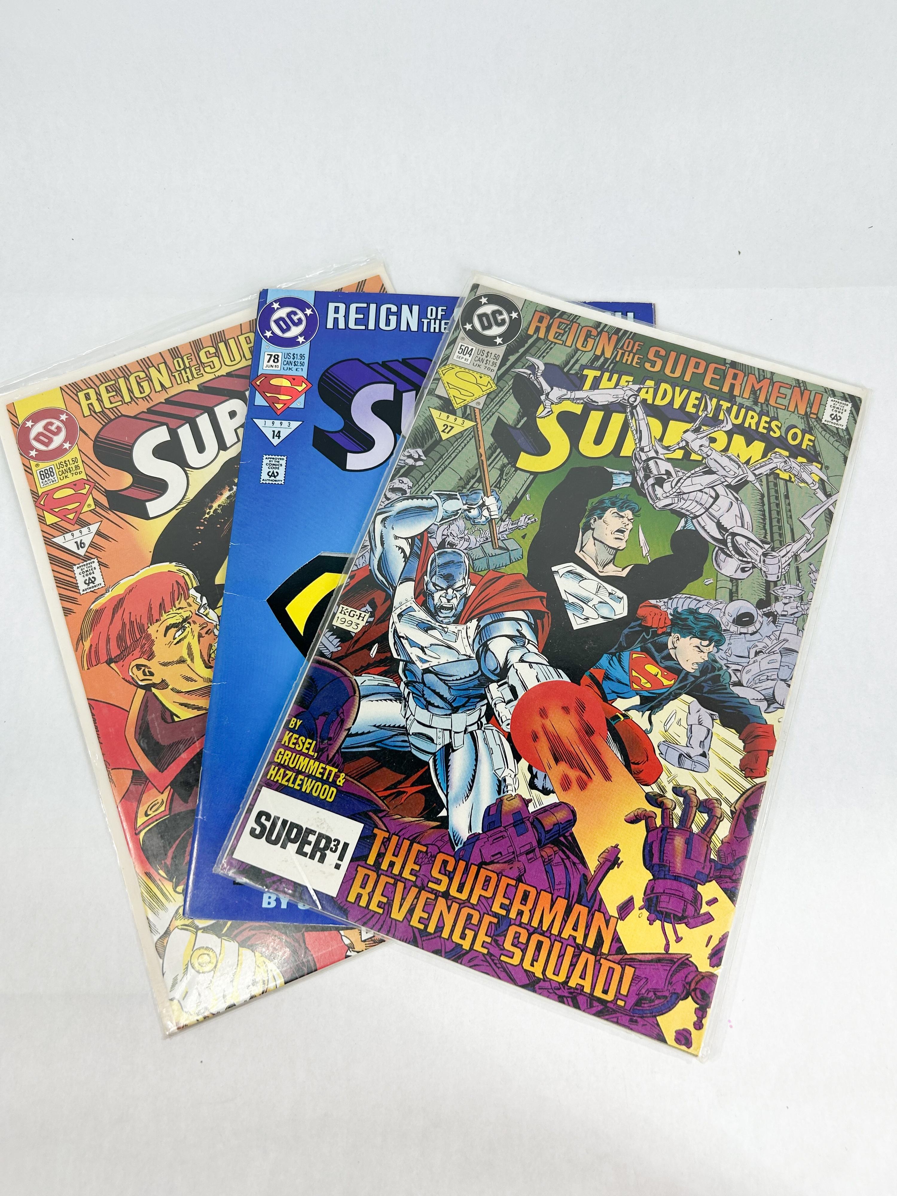 DC COMICS SUPERMAN ISSUES 1993