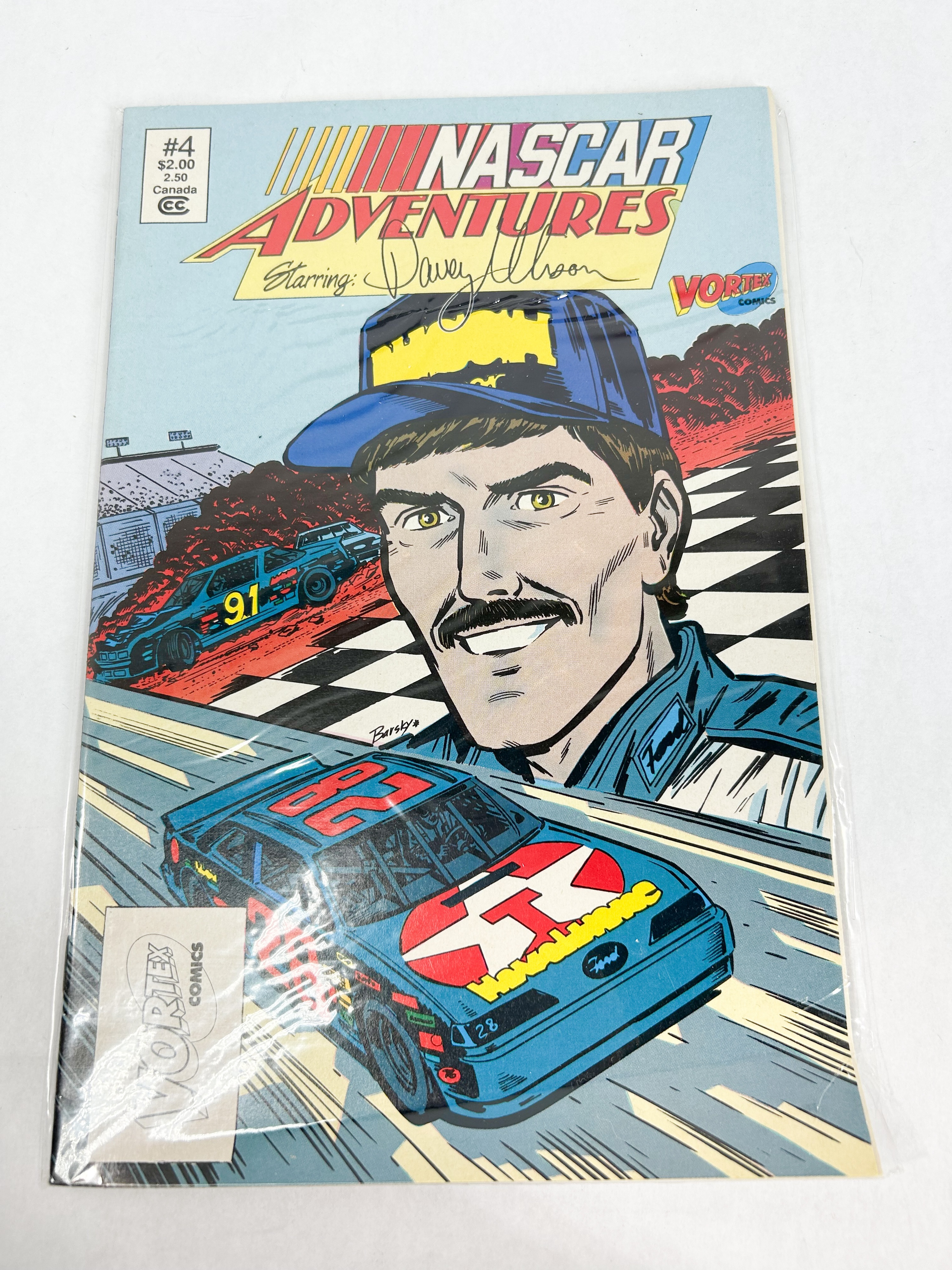 VORTEX NASCAR ADVENTURES COMIC 1991