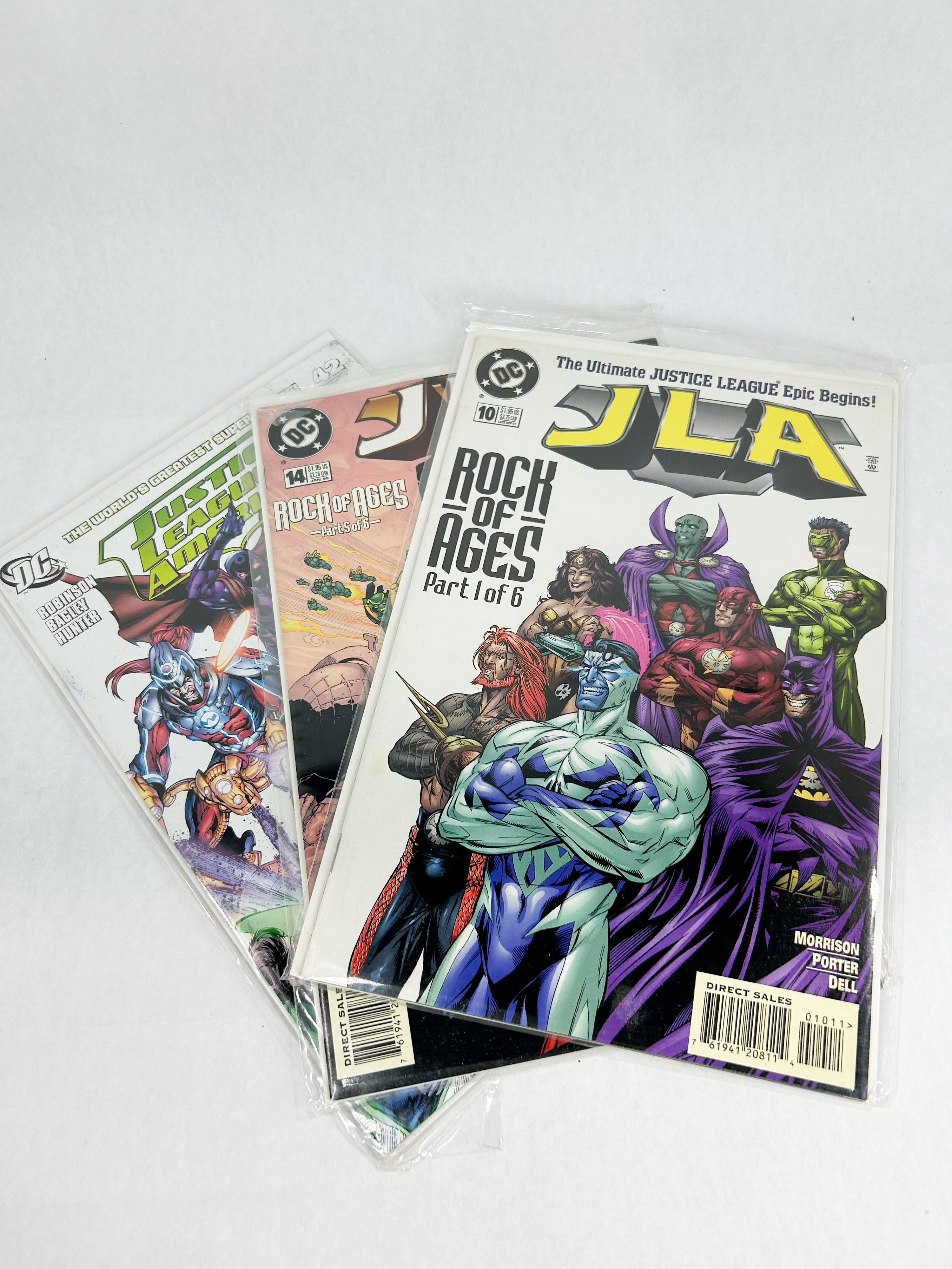DC COMICS THREE JLA COMIC BOOKS 1997-2010