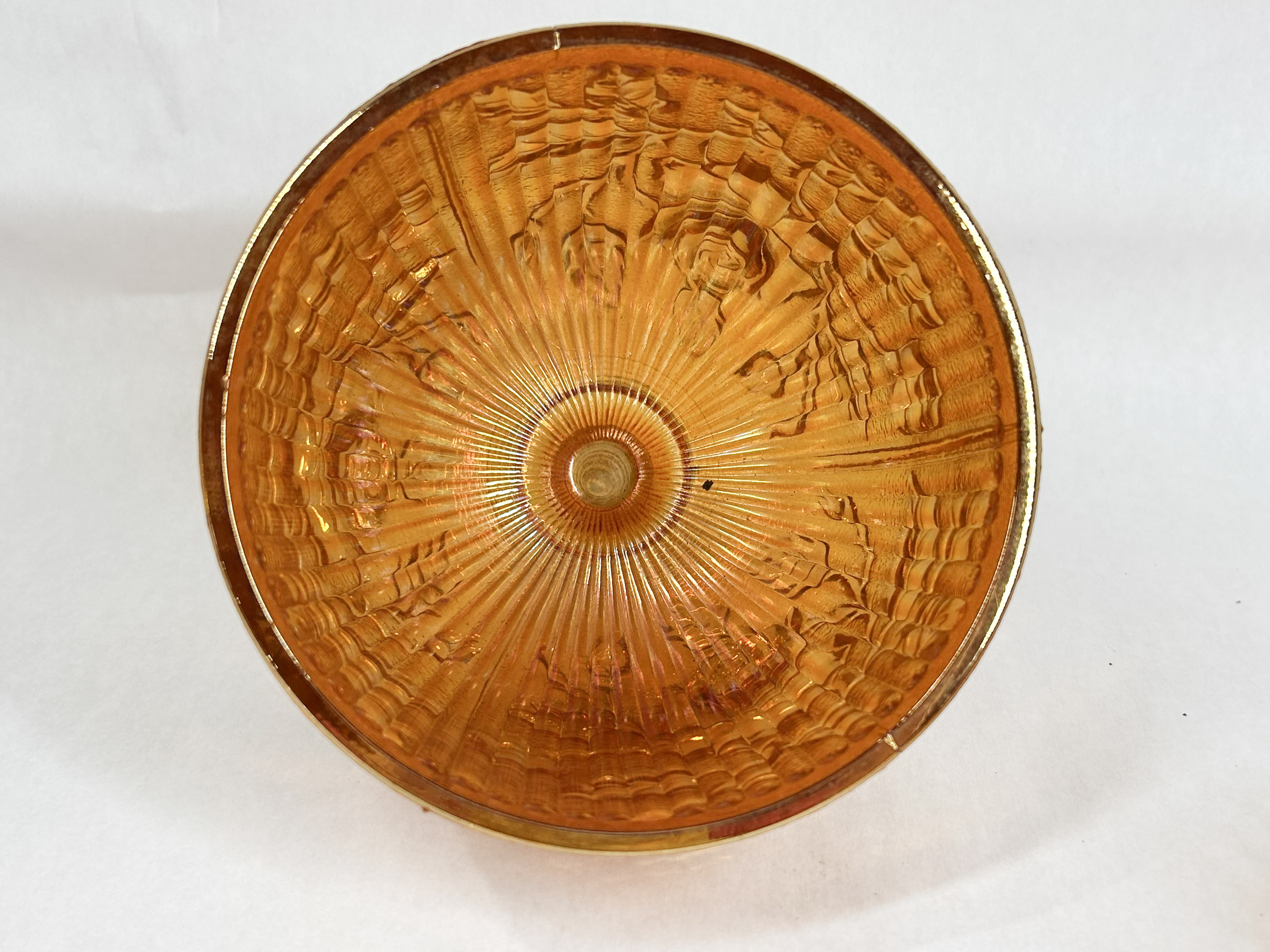 IMPERIAL LUSTRE ROSE BUTTER DISH