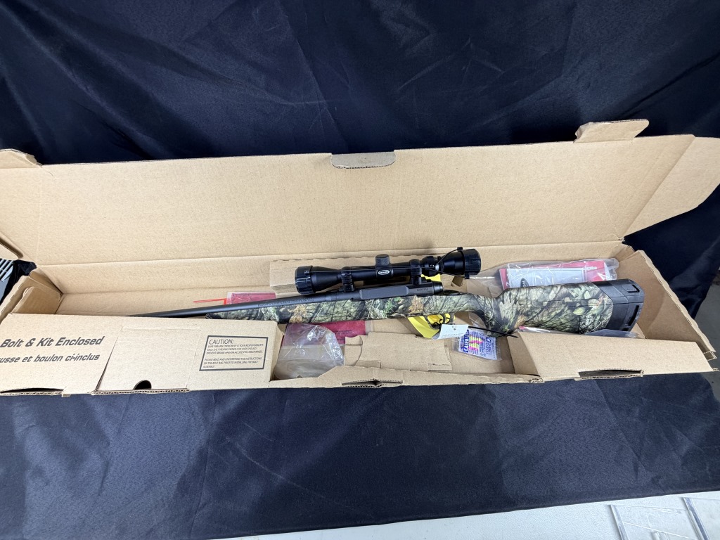 NEW SAVAGE 6.5 CREED CAMO SYN STOCK WEAVER 3X9