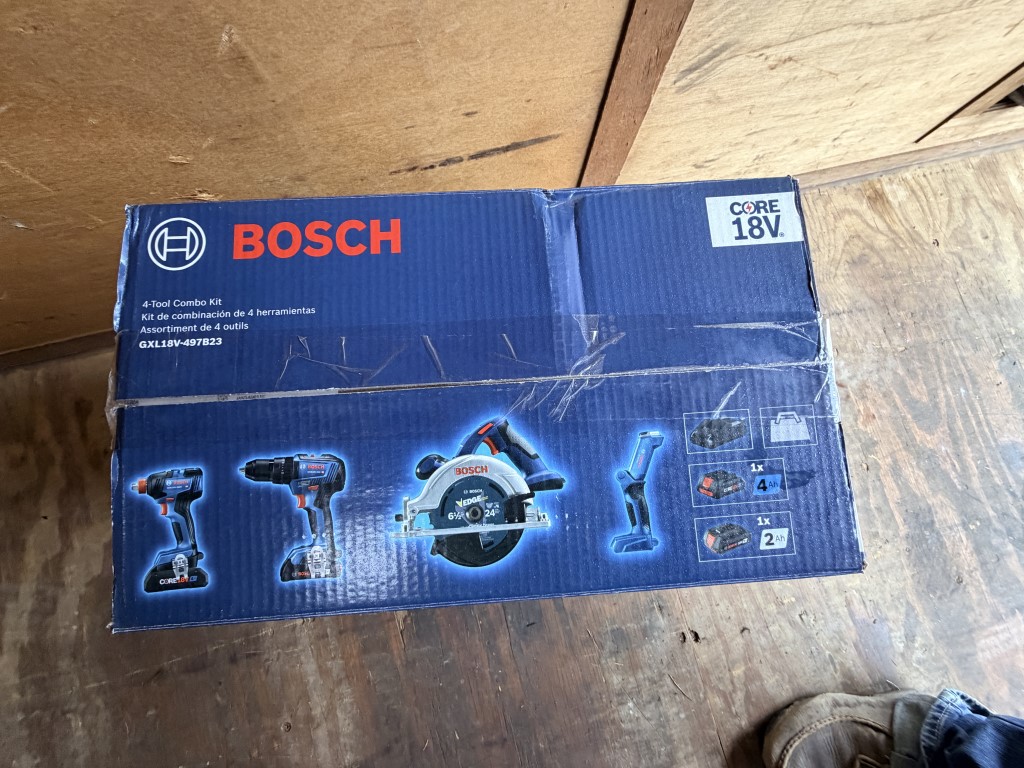 NEW BOSH 18V 4 COMBO TOOL KIT