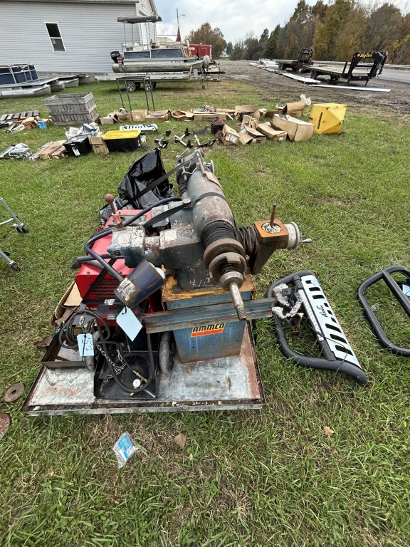 AMMCO METAL LATHE ON STAND