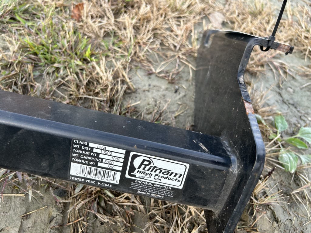 PUTNAM TRAILER HITCH RECEIVER