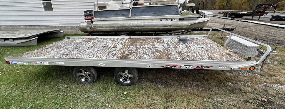 16' TRITON ALUMINUM BUMPER PULL TRAILER
