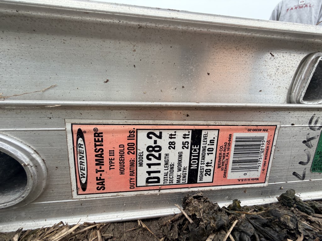 20' WERNER ALUMINUM EXTENDED LADDER