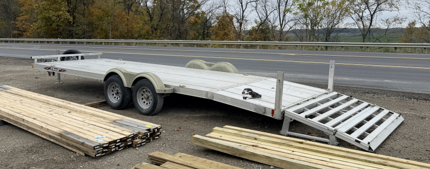 22' TRITON ALUMINUM BUMPER PULL TRAILER